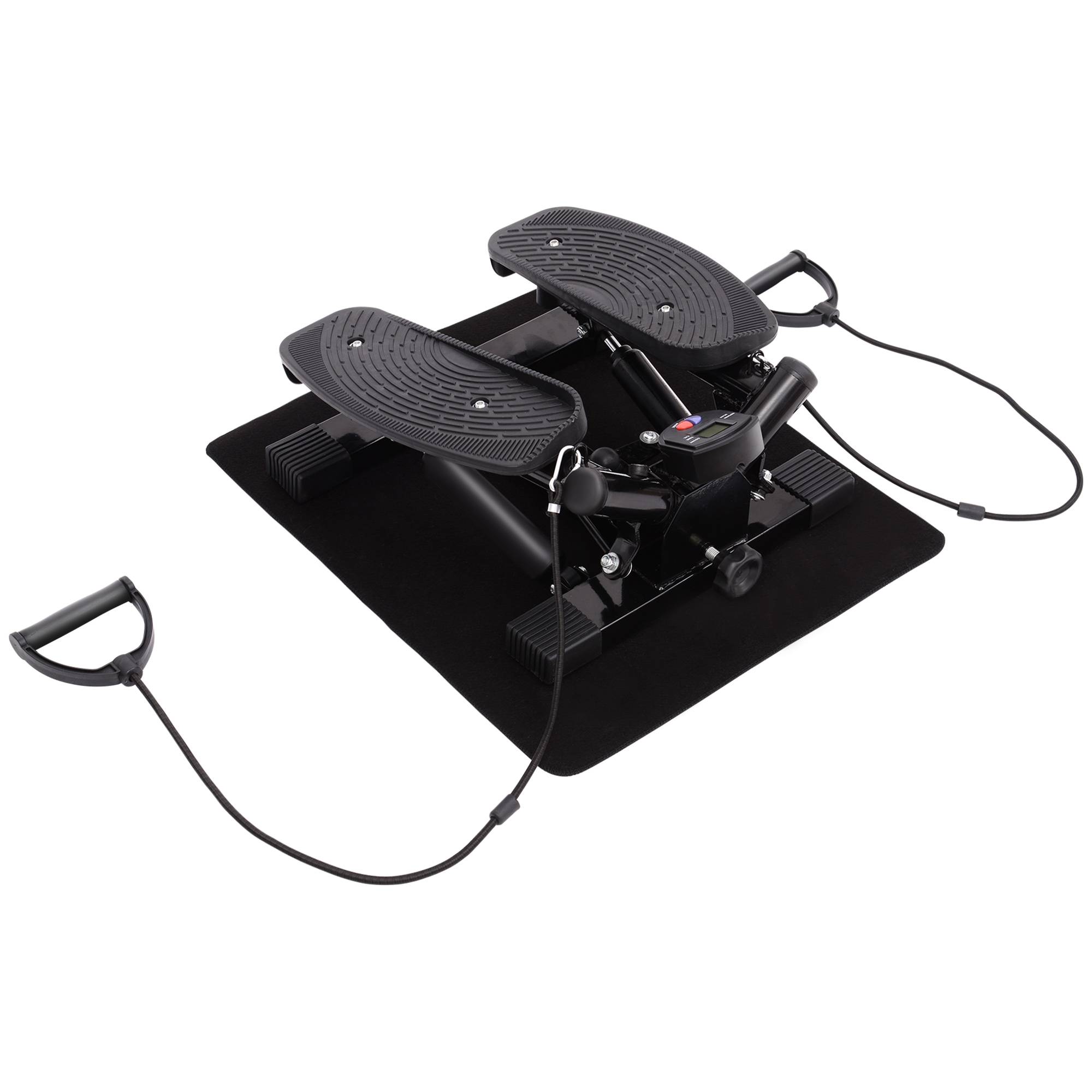 Mini Stepper Exercise Stepper Machine Legs Arms Thigh Toner Toning Machine Workout Training Fitness Stair Steps New Black - Life Essentials