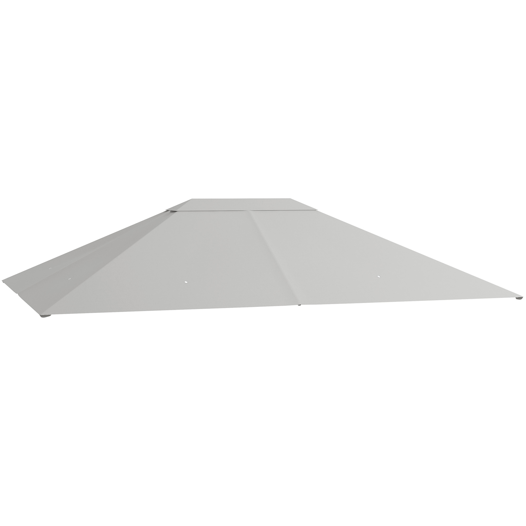 3 x 4m Gazebo Canopy Replacement Cover, Gazebo Roof Replacement (TOP COVER ONLY), Light Grey - Life Essentials