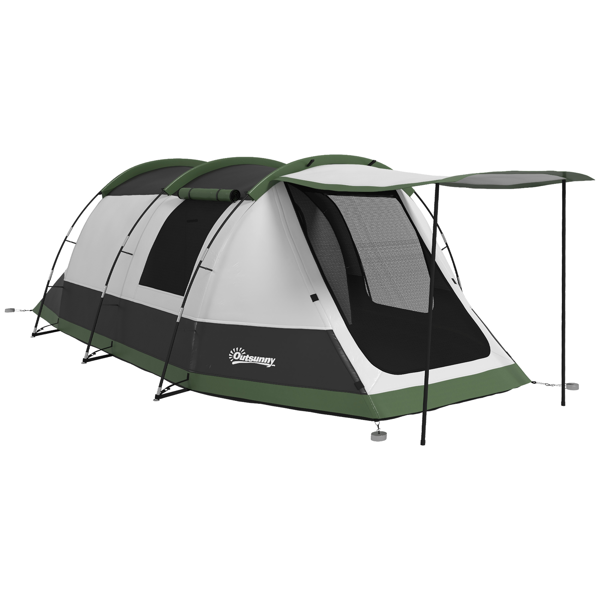 Jones Family Camping Tent for 3-4 Persons - Green - Life Essentials
