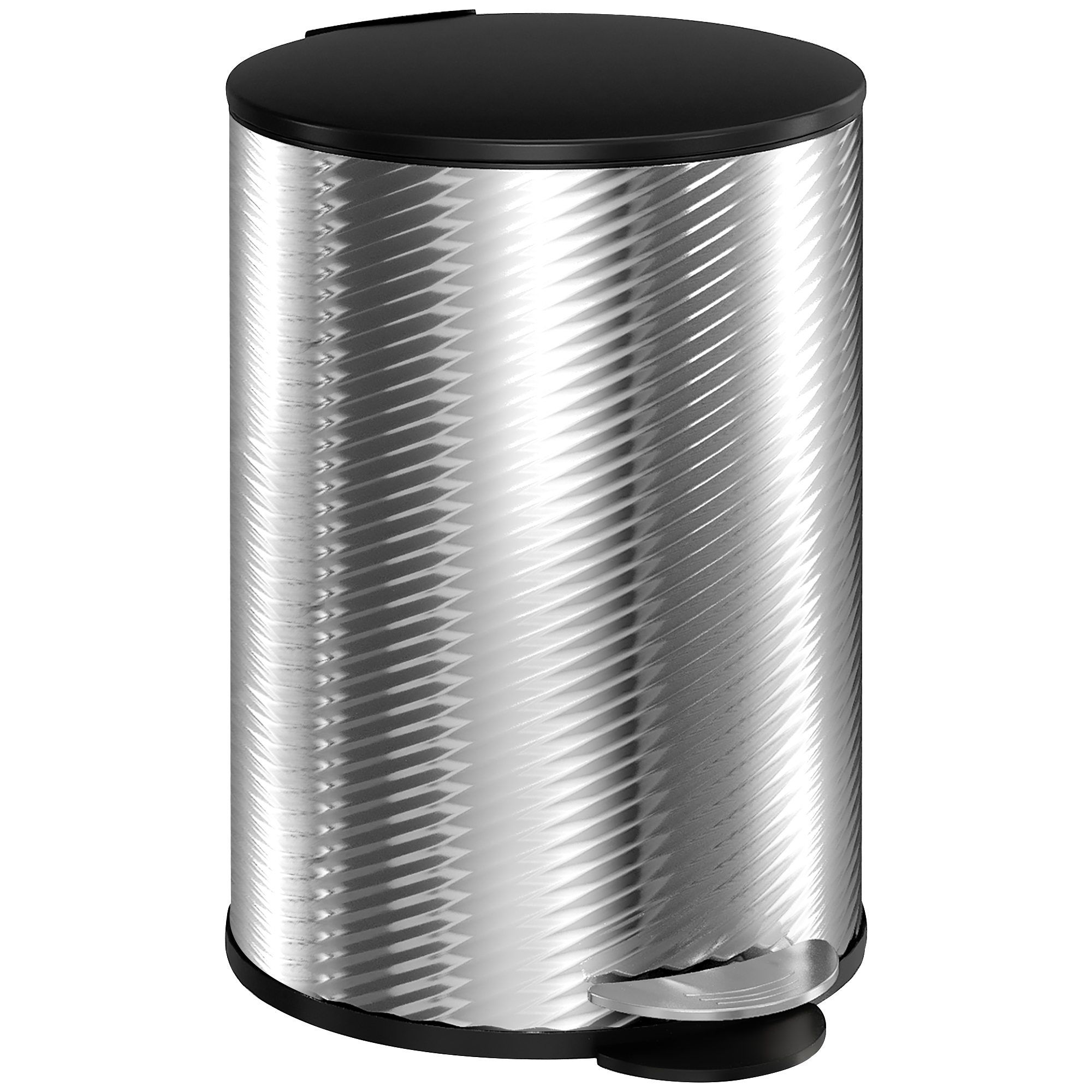 Scott 20 Litre Stainless Steel Pedal Bin with Soft-Close Lid - Silver - Life Essentials
