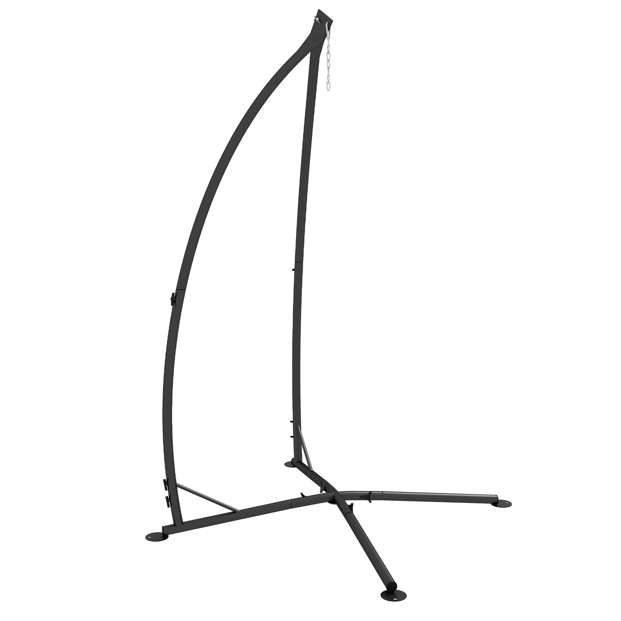 Hammock Chair Stand, Hanging Heavy Duty Metal Frame Hammock Stand with Chain, for Hanging Hammock Air Porch Swing Chair, Egg Cahir - Life Essentials