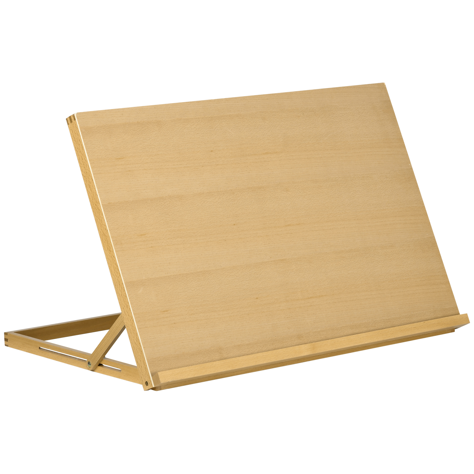 Vinsetto Desktop Table Easel Craft Workstation, Adjustable Beechwood A3 Table Top Easel, Portable Folding Artist Drawing & Sketching Board - Life 