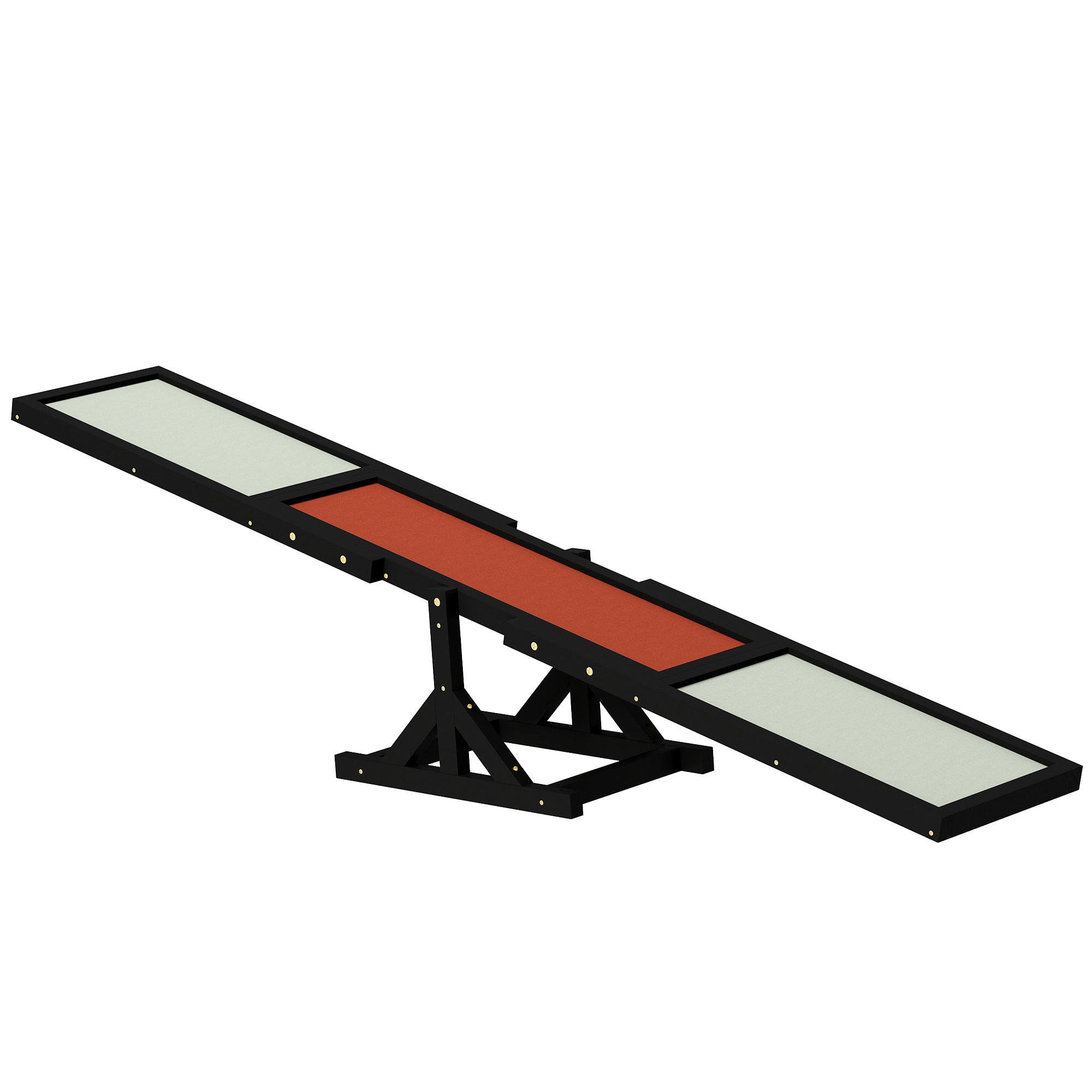 Shelley Wooden Pet Seesaw for Big Dogs with Anti-Slip Surface - Black - Life Essentials