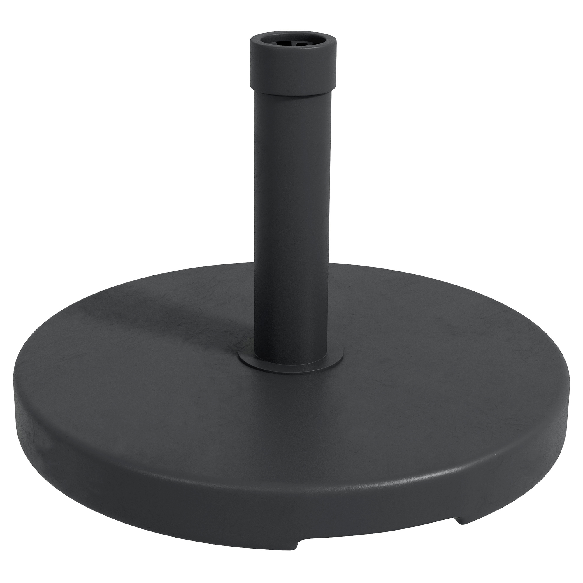 15kg Concrete Umbrella Parasol Base with Rattan Effect - Life Essentials