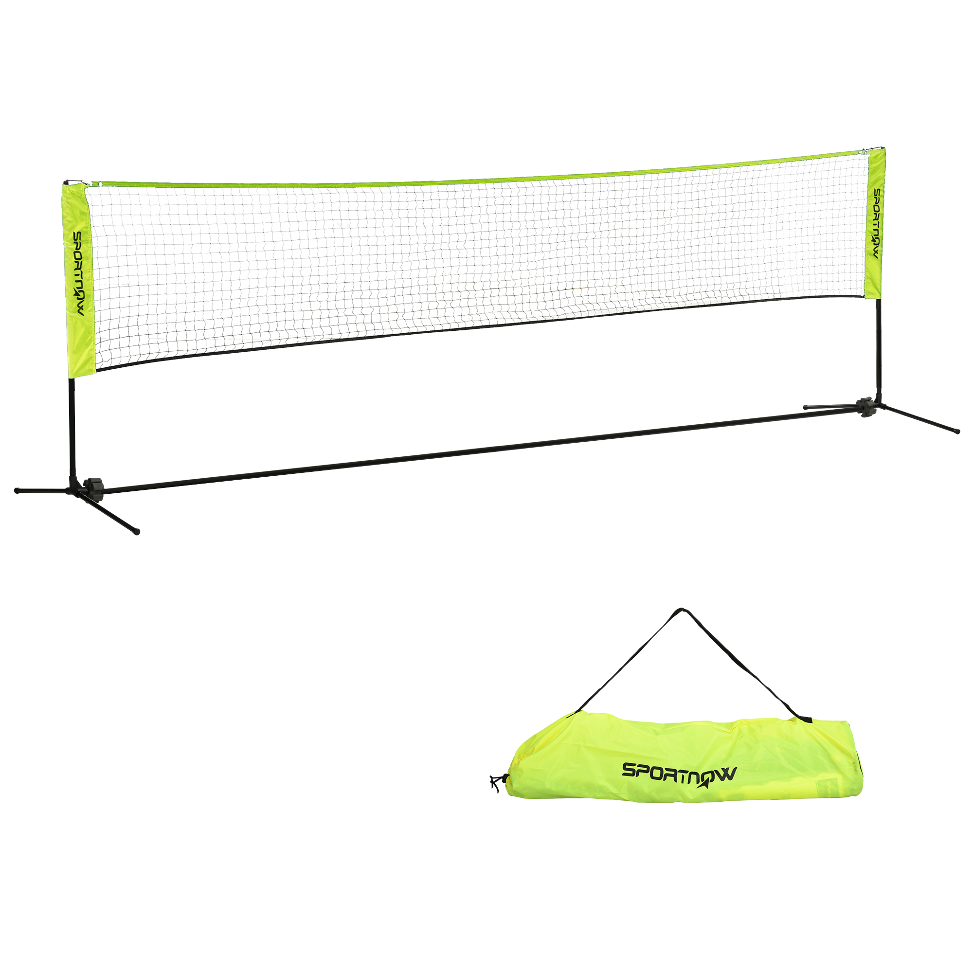 SPORTNOW 4m Badminton Net, Height Adjustable Outdoor Sports Net with Carry Bag, for Tennis, Pickleball and Volleyball - Life Essentials