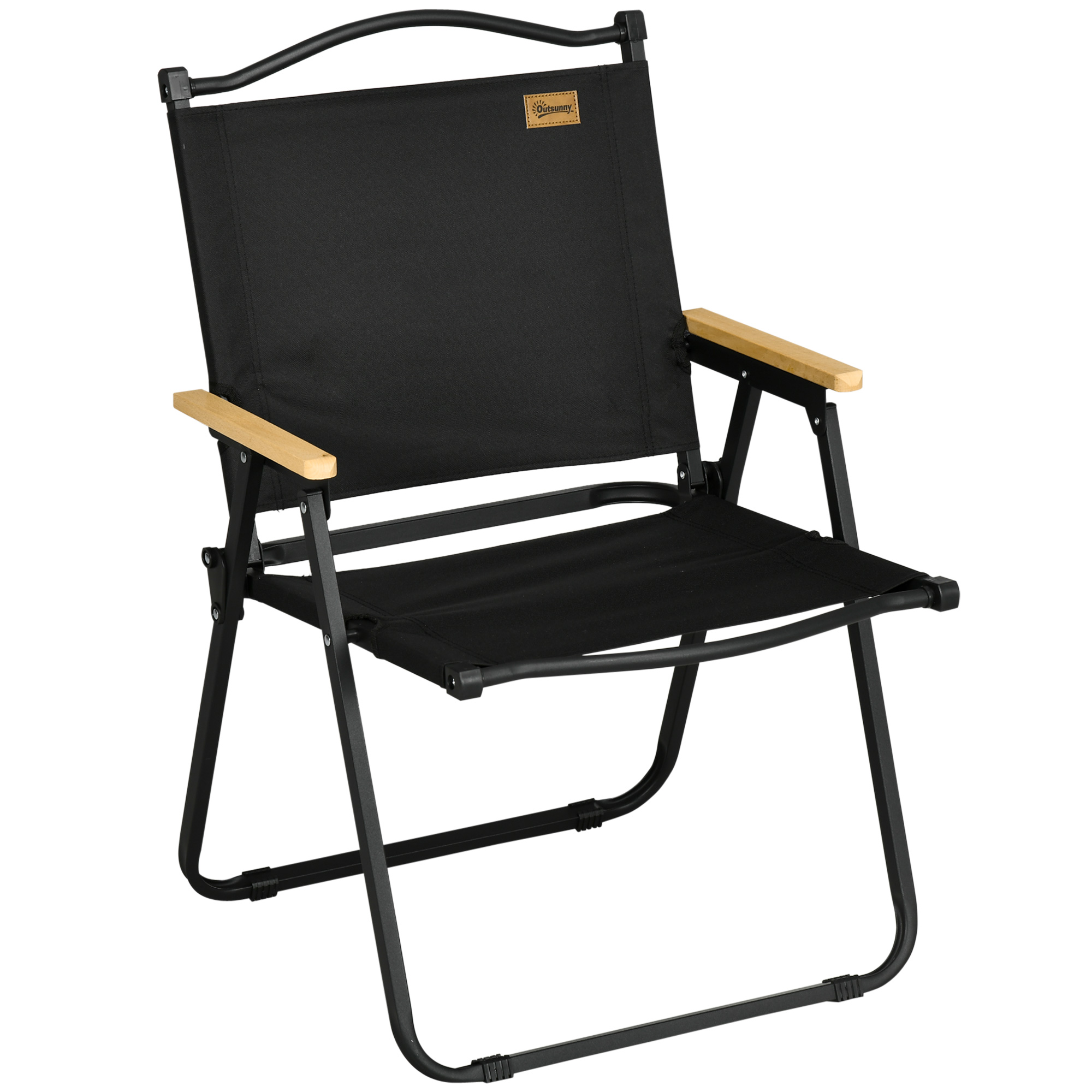 SUNVISTA Camping Chair for Adults, Lightweight Folding Chair, Portable Chair for Camping, Fishing, Beach and Outdoor Travel, Black - Life Essentials