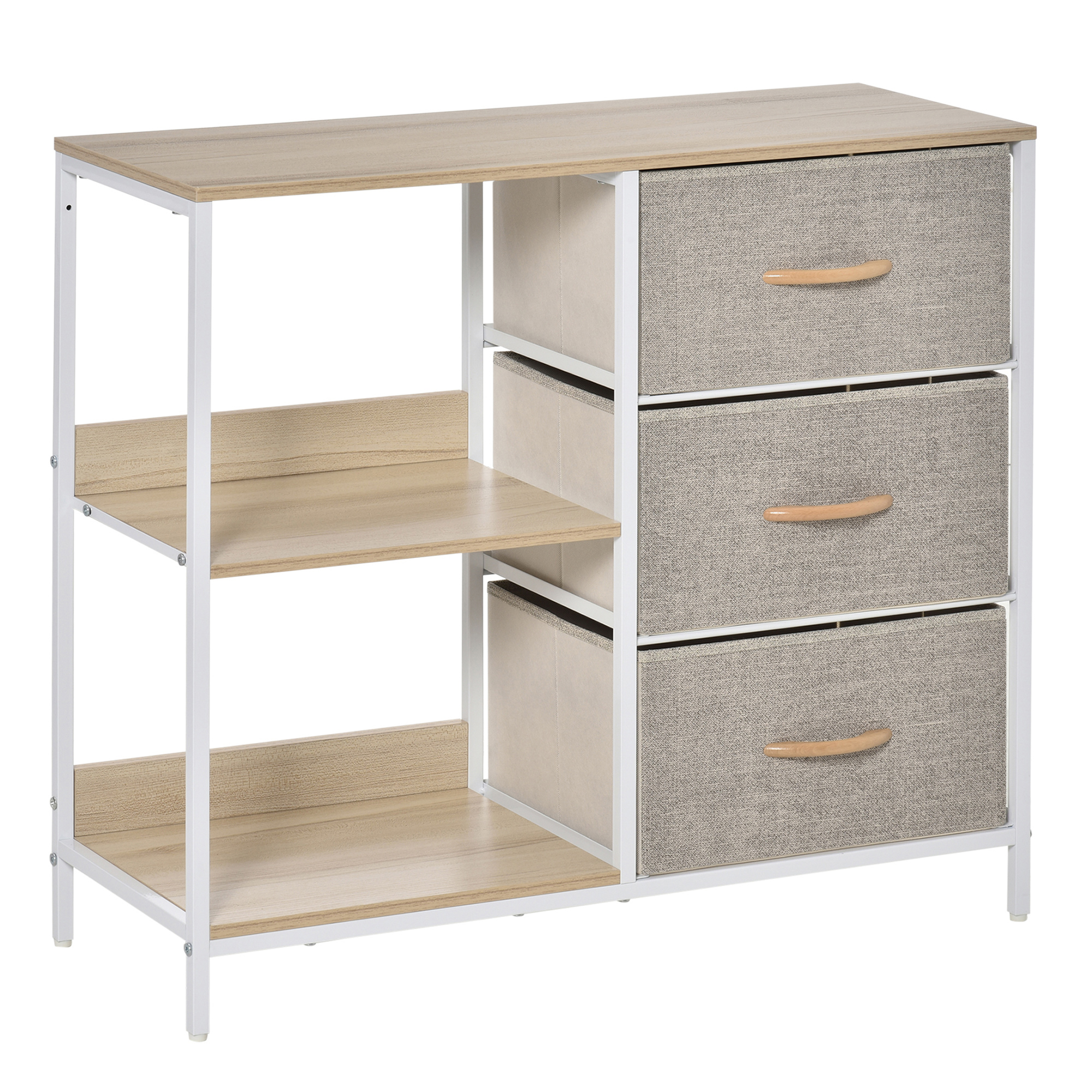HERON XV Beige Chest of Drawers - Medium-sized, 3 Drawers - Life Essentials