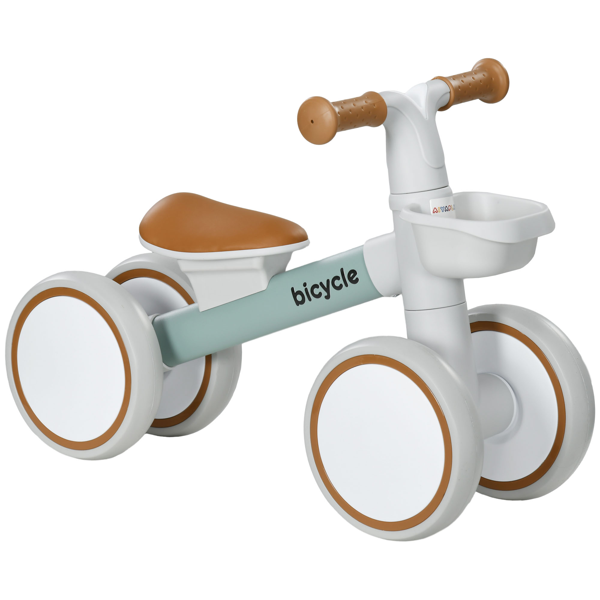 Kinsey Kids Balance Bike with Adjustable Seat and Silent Wheels - Green - Life Essentials