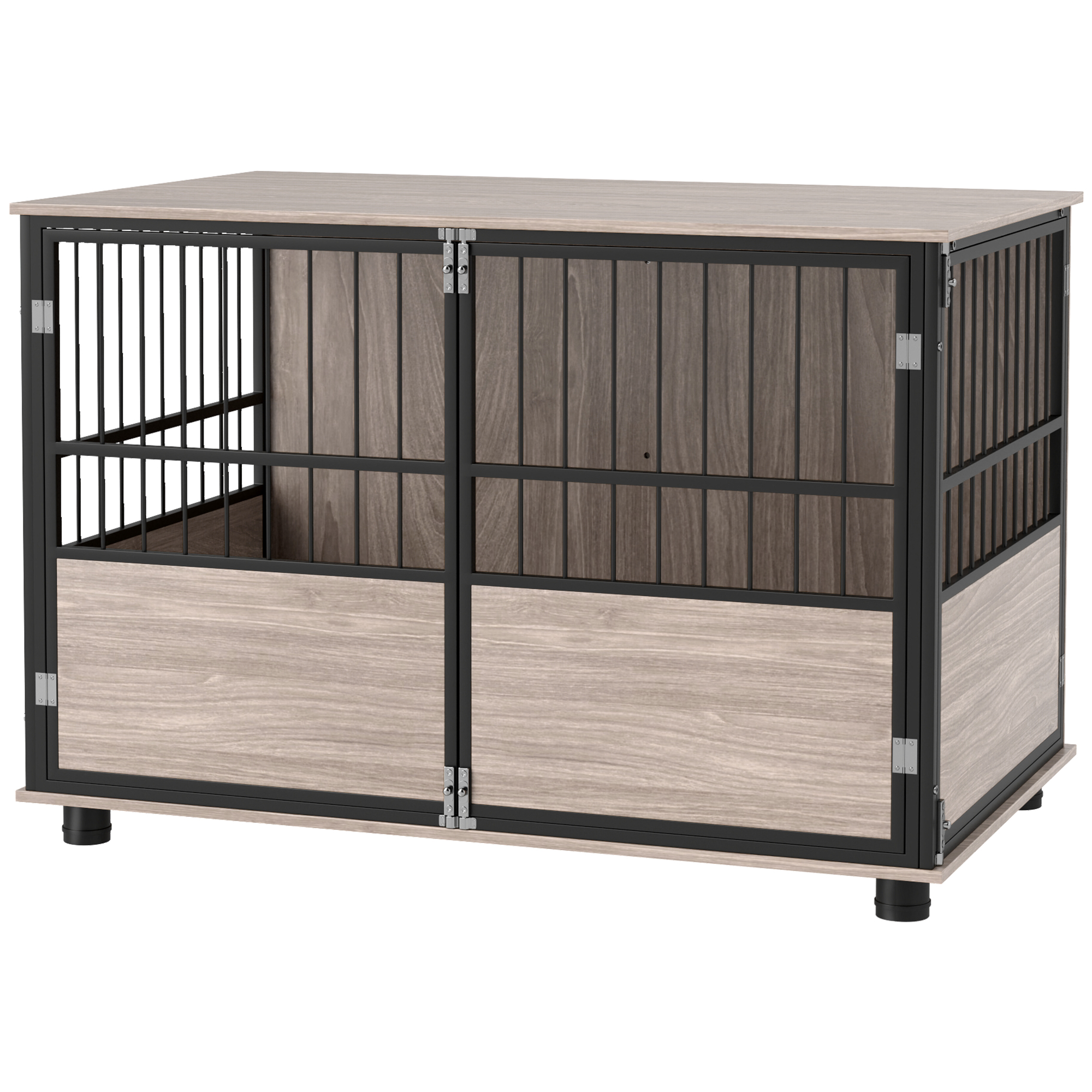 Shelley 100cm Furniture Style Dog Crate with Soft Washable Cushion - Large - Life Essentials