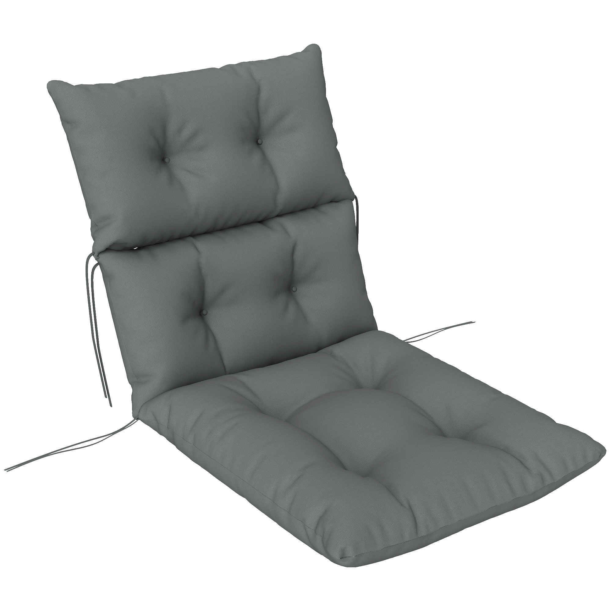 SUNVISTA 115 x 56cm Rocking Chair Padded Seat Cushion - Light Grey - Life Essentials