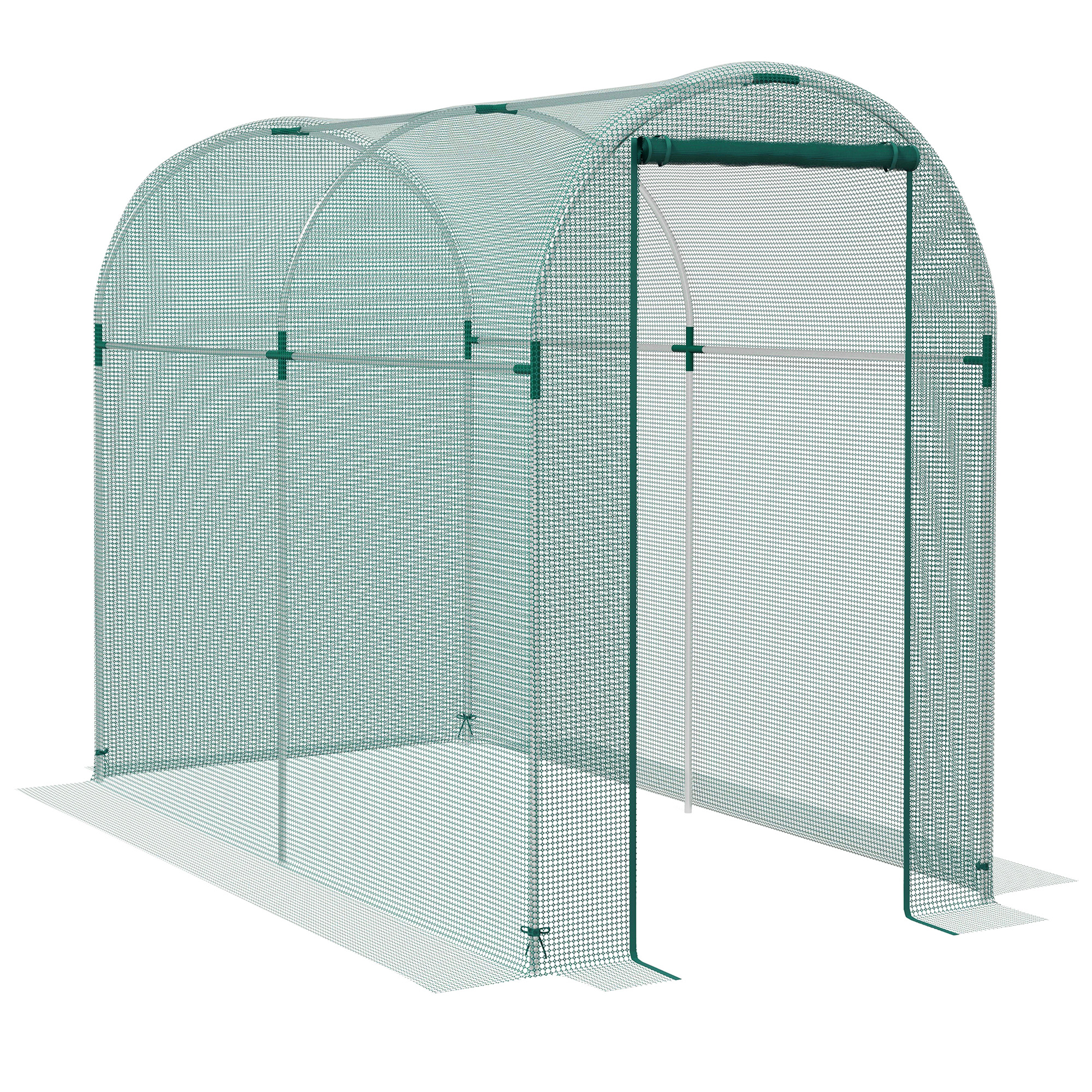 SUNVISTA 240 x 120cm Mini Polytunnel Greenhouse - Life Essentials