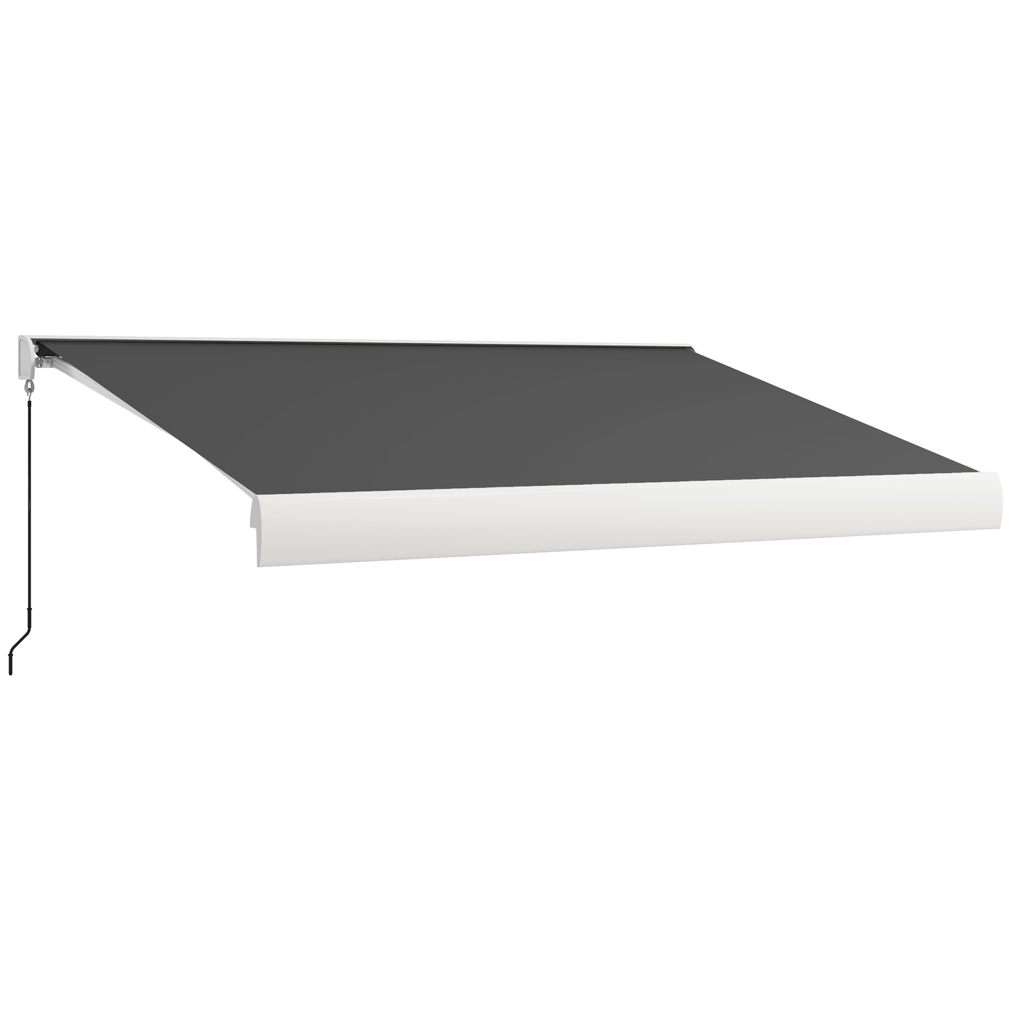 4 x 3(m) Electric Retractable Awning with Remote Controller, Aluminium Frame Sun Canopies for Patio Door Window - Life Essentials