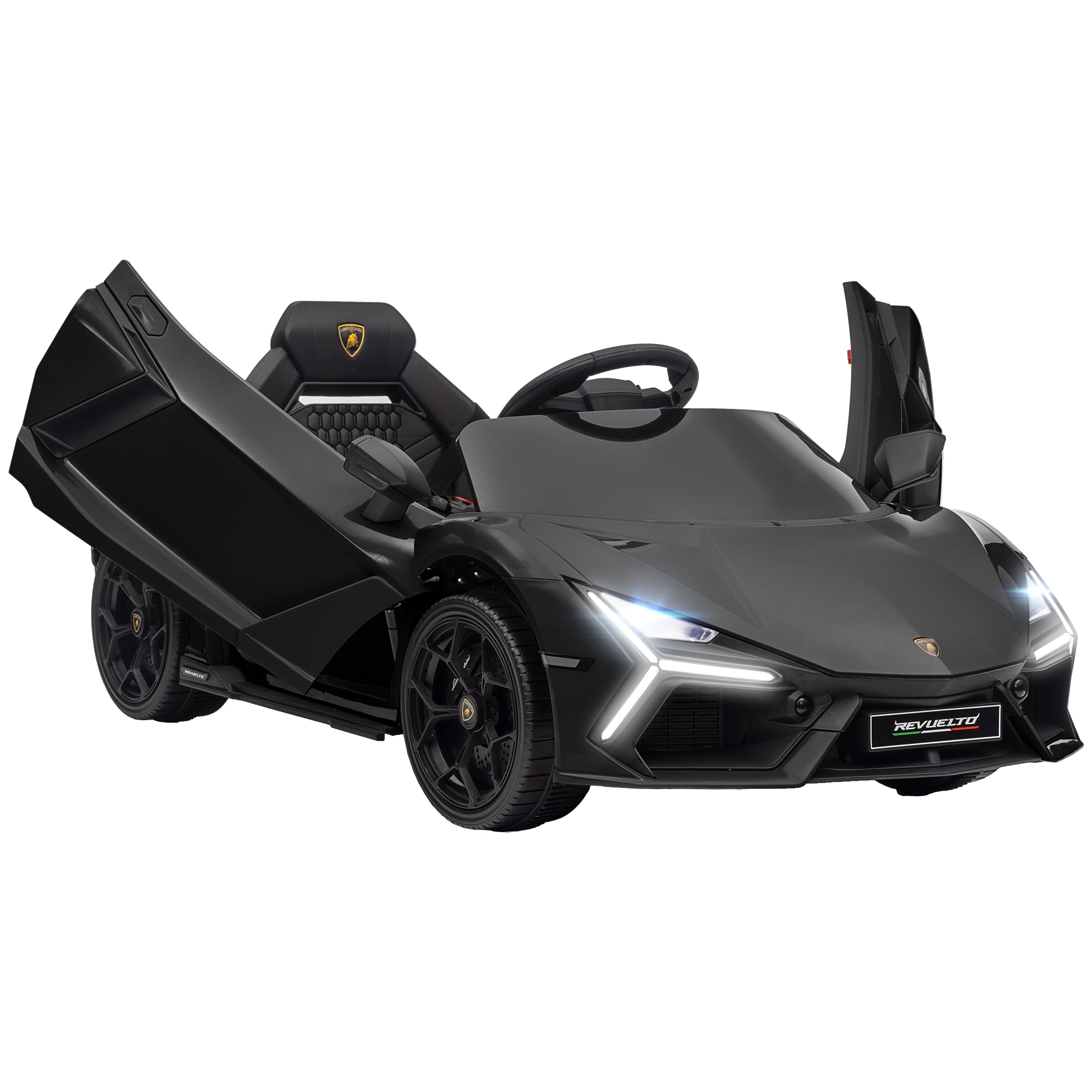 Kids Electric Car - 12V Kids Electric Ride On Car Black 60cm - Life Essentials