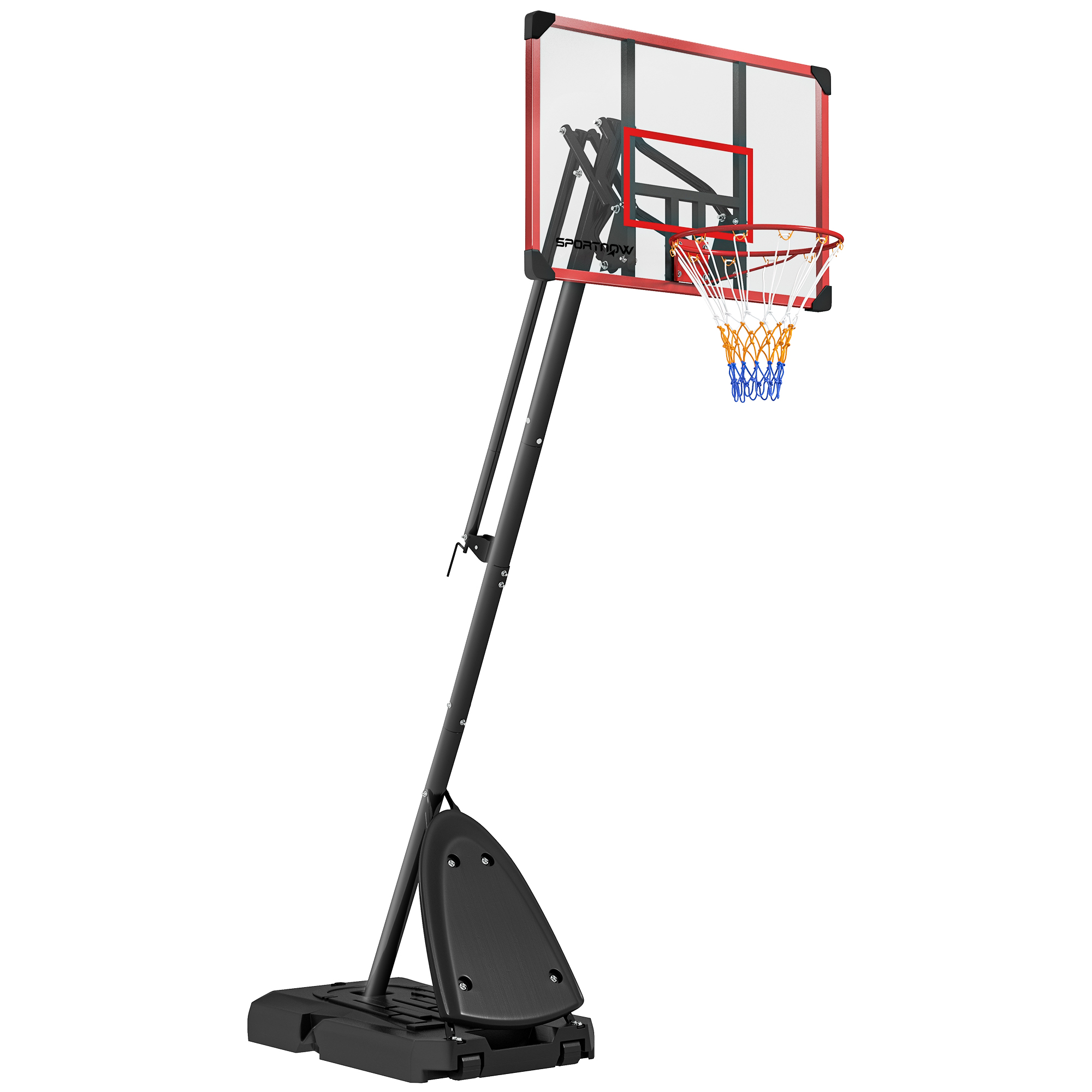 McAlpin Adjustable Basketball Hoop and Stand - Red - Life Essentials