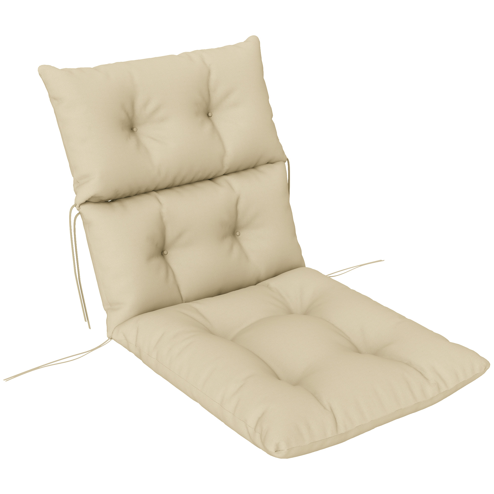 SUNVISTA 115 x 56cm Rocking Chair Padded Seat Cushion - Beige - Life Essentials