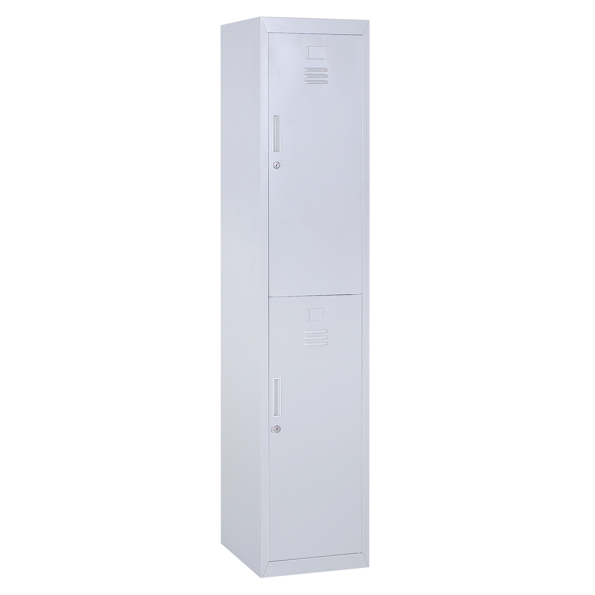 Locker Cabinet Storage Cold Rolled Steel w/ Shelves Vertical Cupboard Grey 38 x 46 x 180 cm - Life Essentials