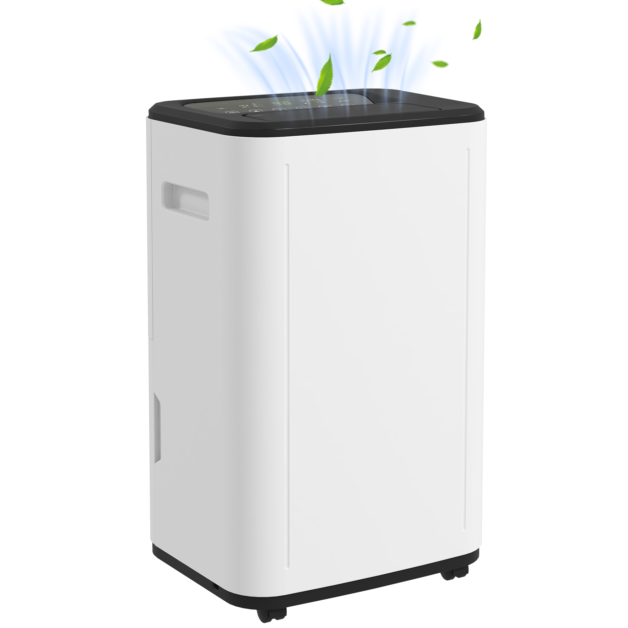 Portable 6000mL Dehumidifier with 24H Timer, 3 Modes, 20L/Day - White - Life Essentials