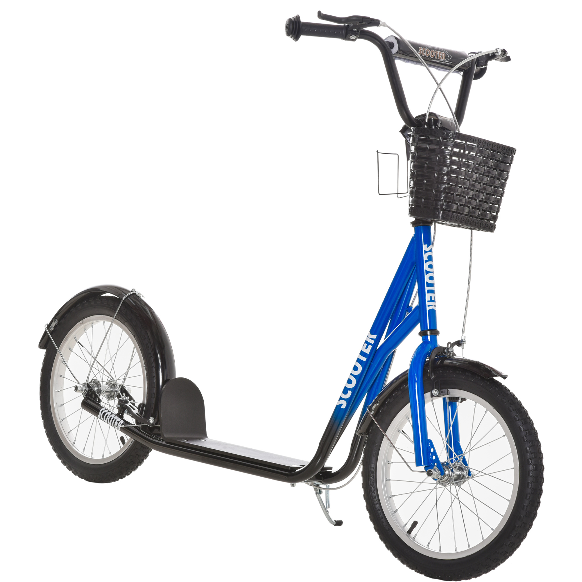 CALVER Kids Scooter Metal Kick Stunt Adjustable Handlebar - Blue - Life Essentials