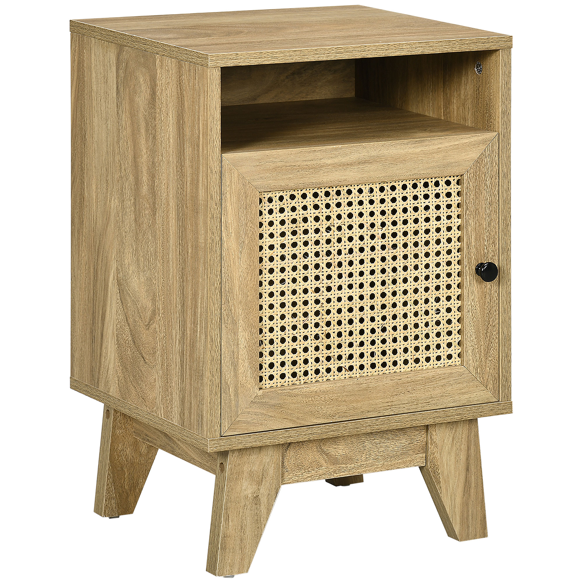 Bedside Table - FROME Nightstand Natural 39cm - Life Essentials