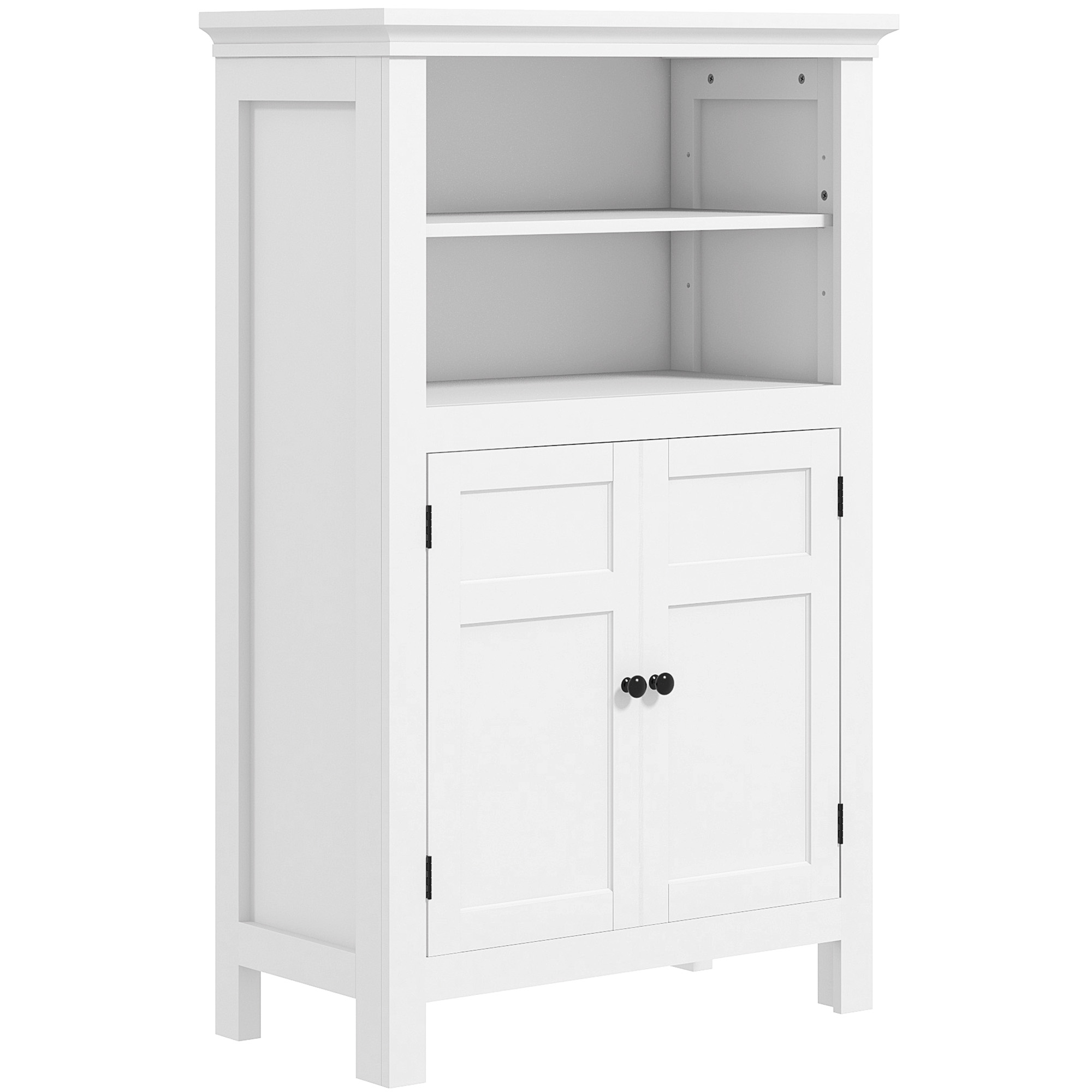 HERON Multi-Storage Modern Bathroom Cabinet - White - Life Essentials