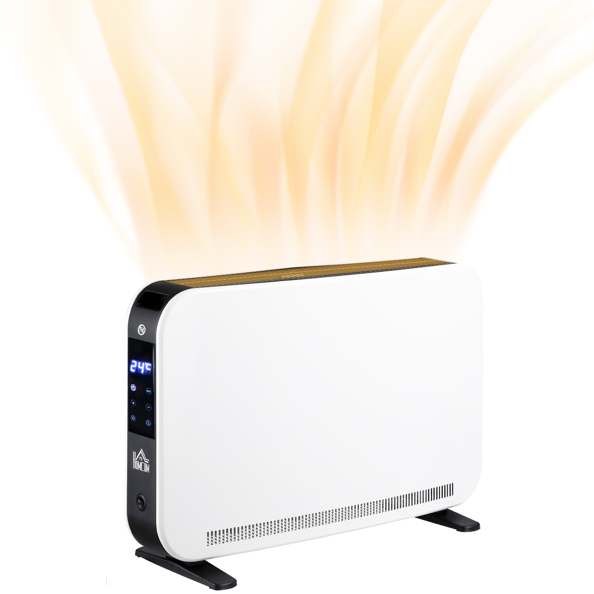 Scott Portable Electric Heater with 24H Timer and Overheat Protection - White - Life Essentials