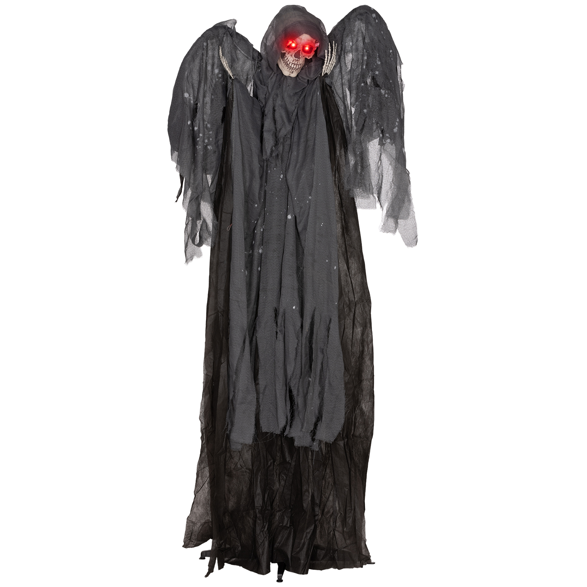 Scott Outdoor 195cm Winged Grim Reaper Halloween Decoration with Sound - Grey - Life Essentials