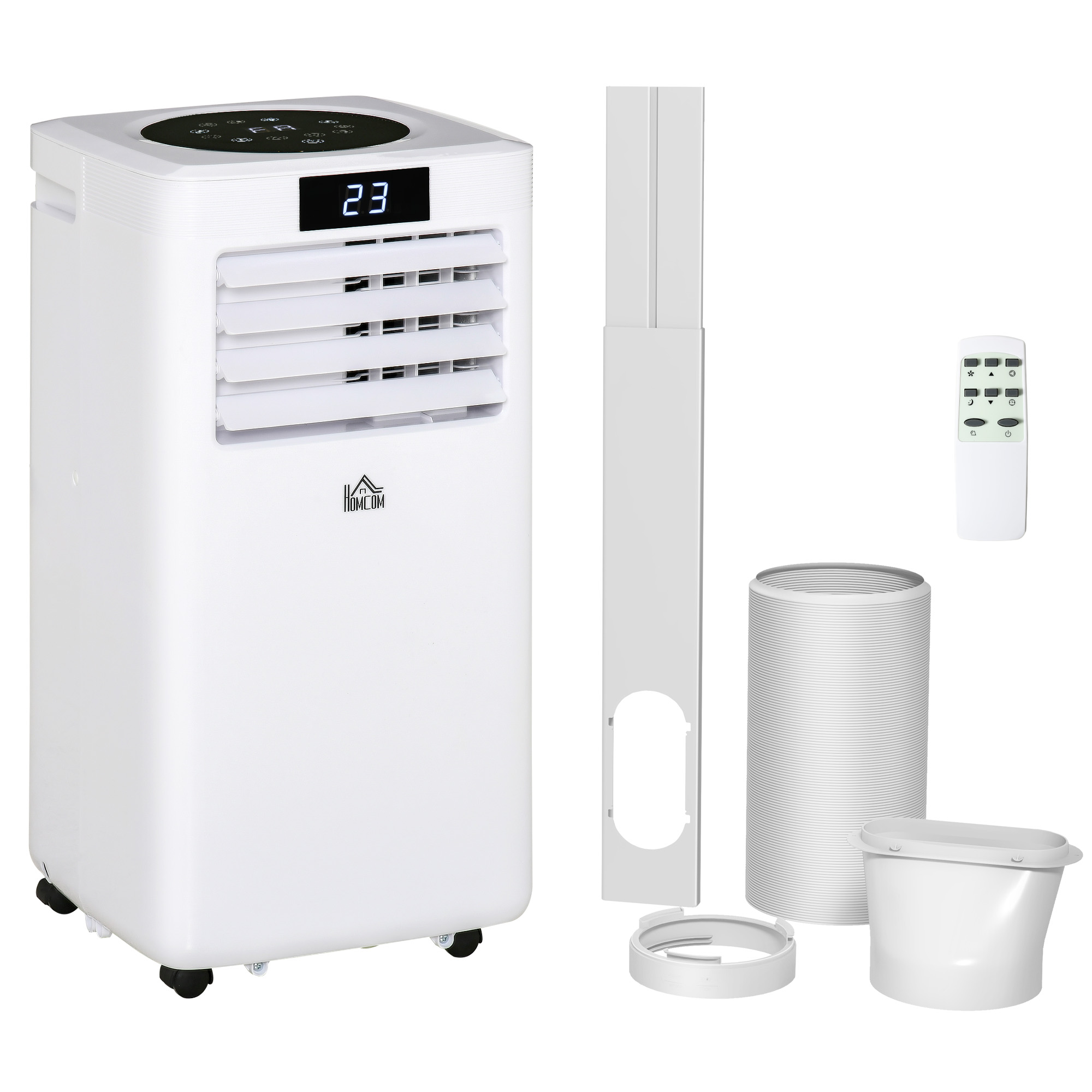 10000 BTU Air Conditioner Portable AC Unit for Cooling Dehumidifying Ventilating with Remote Controller, LED Display, Timer, for Bedroom, White - Life
