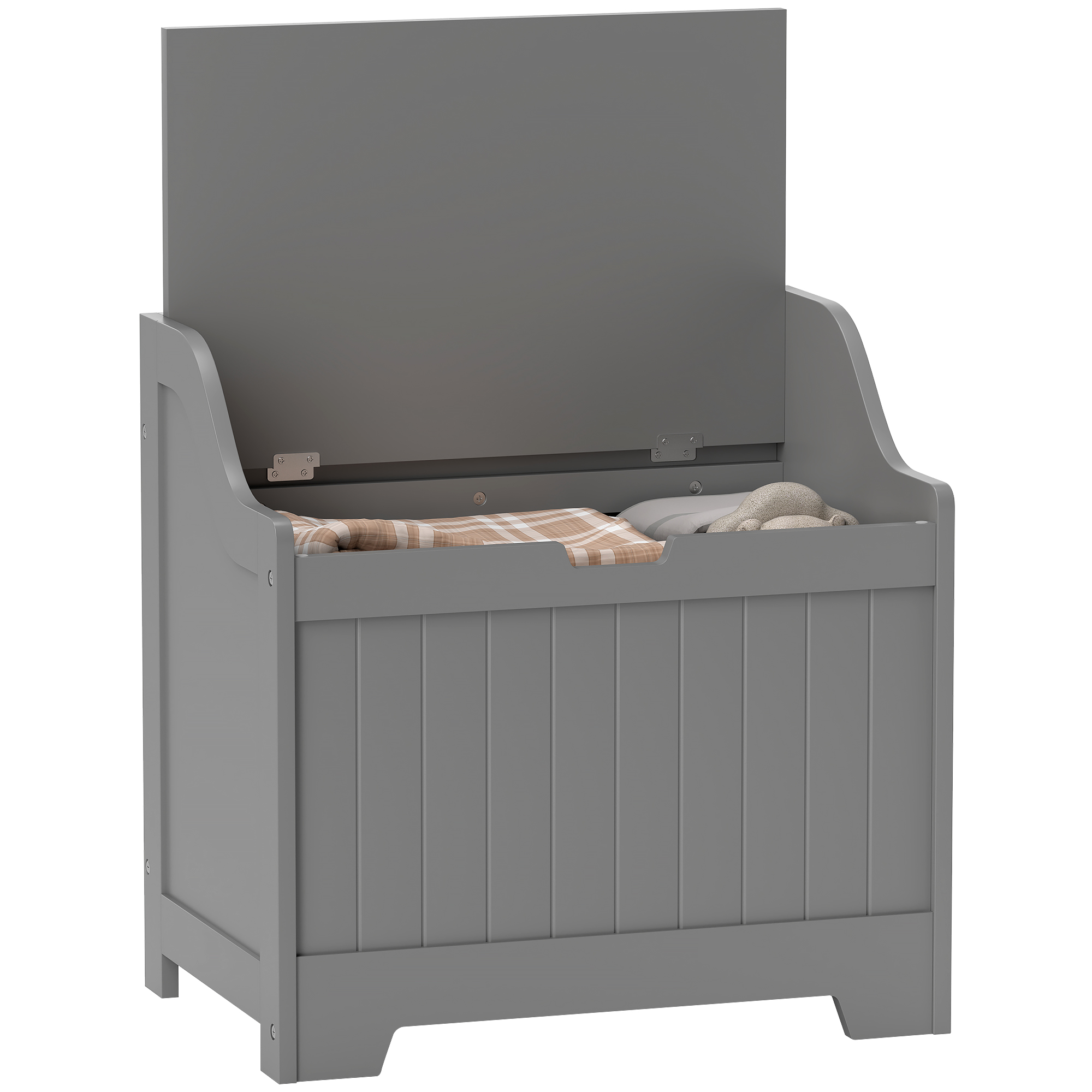 HERON 61L Home Storage Chest - Grey - Life Essentials