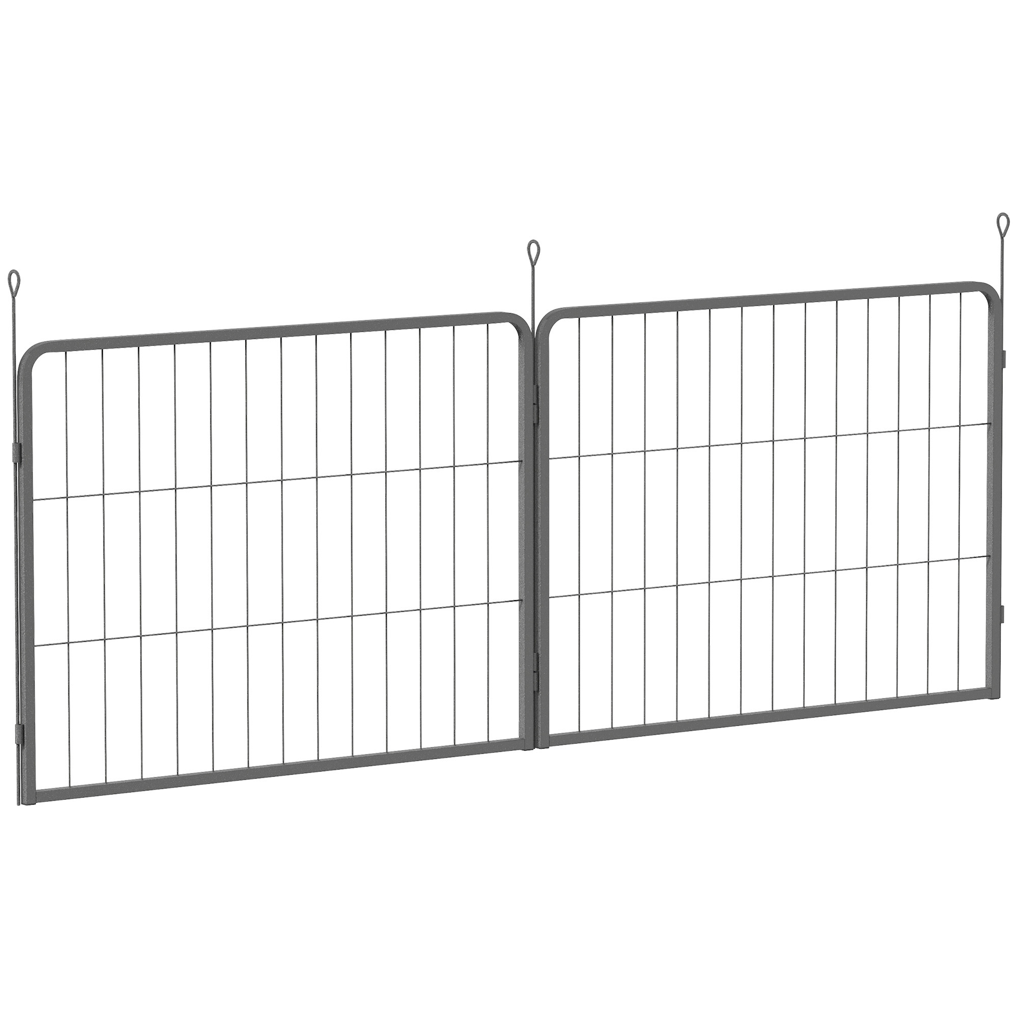 PAWSTER 2 Piece Dog Pen Expansion Pack for 60cm High Pet Playpen with 3 Stakes, for Small Dogs - Life Essentials