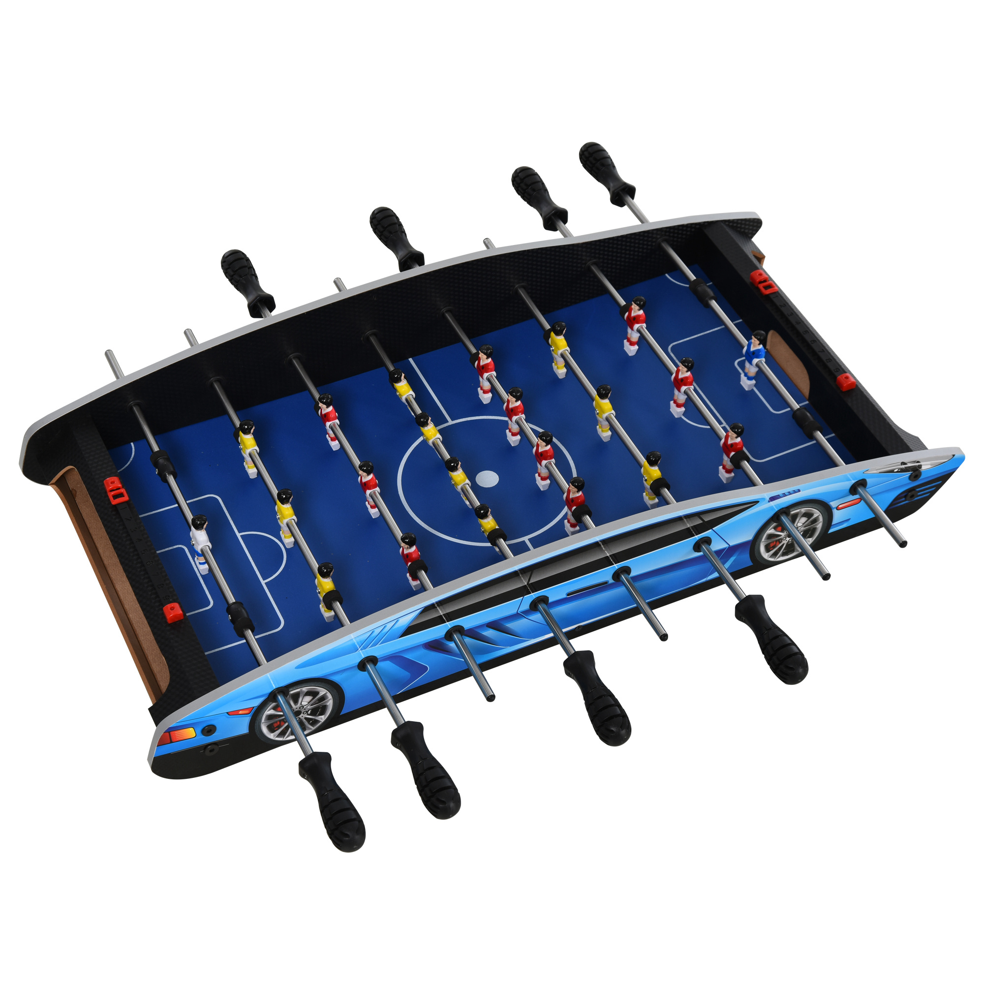 2ft Foosball Table Football Game Table Arcades Competition Sized for Indoor, Game Room, Bars - Life Essentials