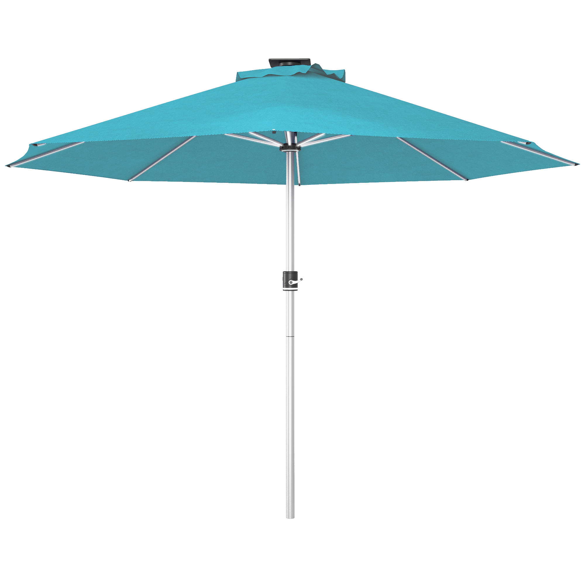 Jones Waterproof LED Patio Umbrella with 4 Lighting Modes - Blue - Life Essentials