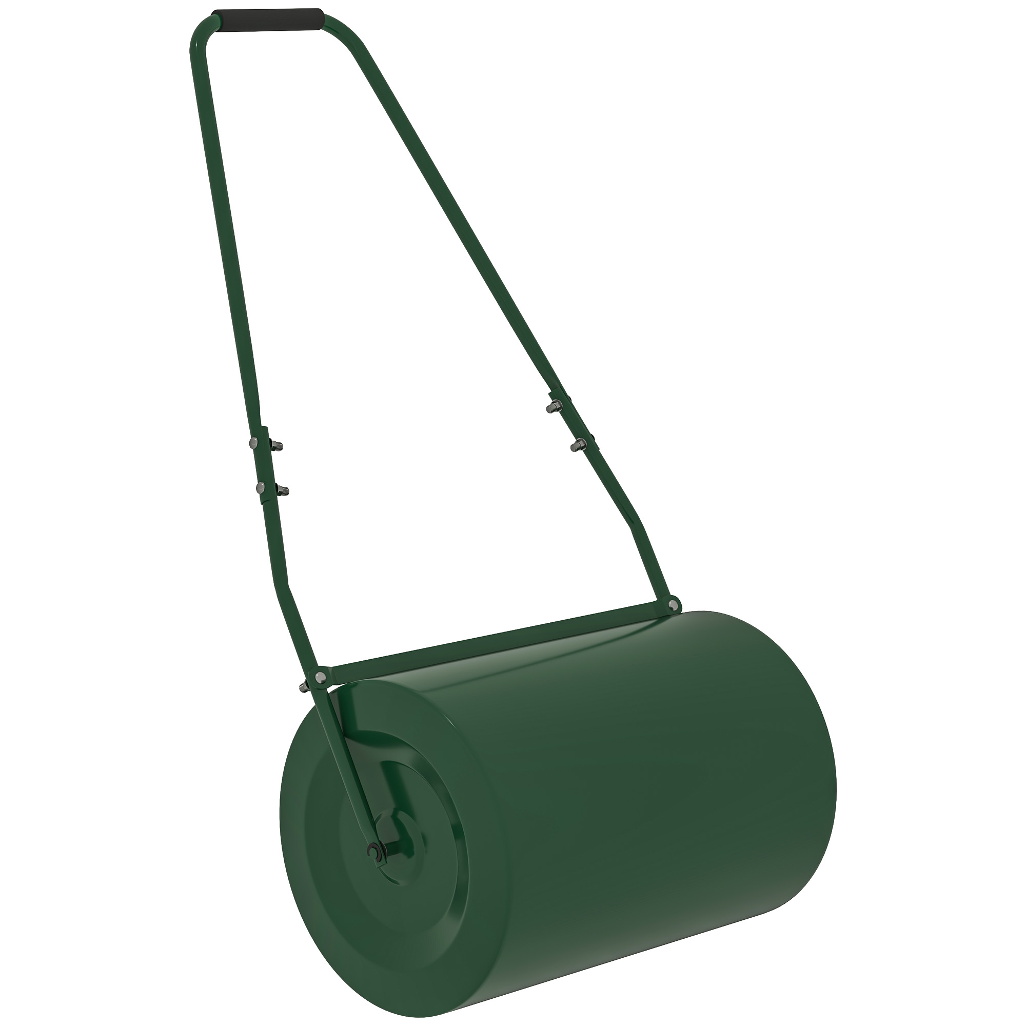 SUNVISTA 63 L Heavy Duty Water Or Sand Filled Î 30cm Garden Steel Lawn Roller Drum - Dark Green - Life Essentials