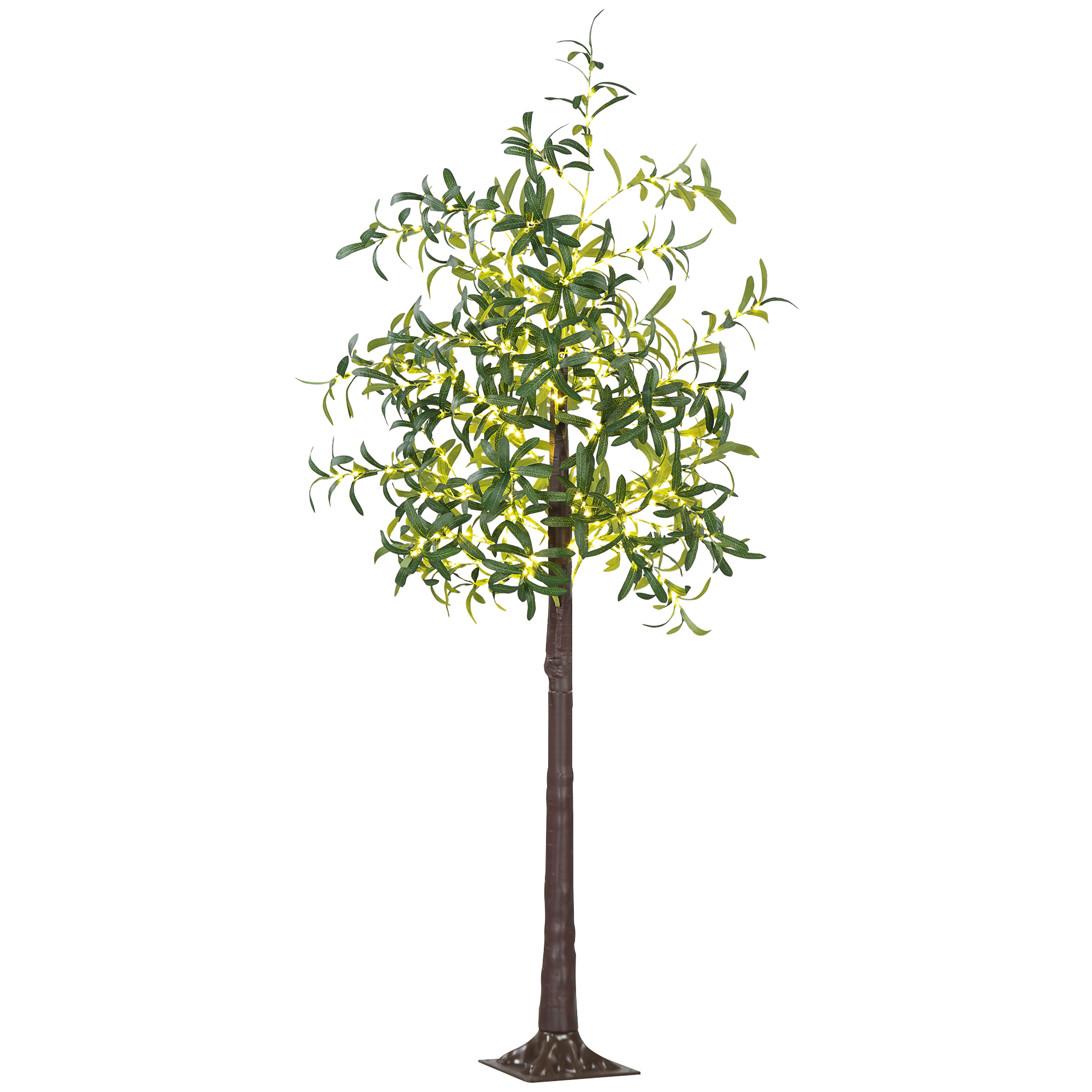 Scott 6ft Olive Tree with 300 LED Indoor Party Decoration Lights - Green - Life Essentials