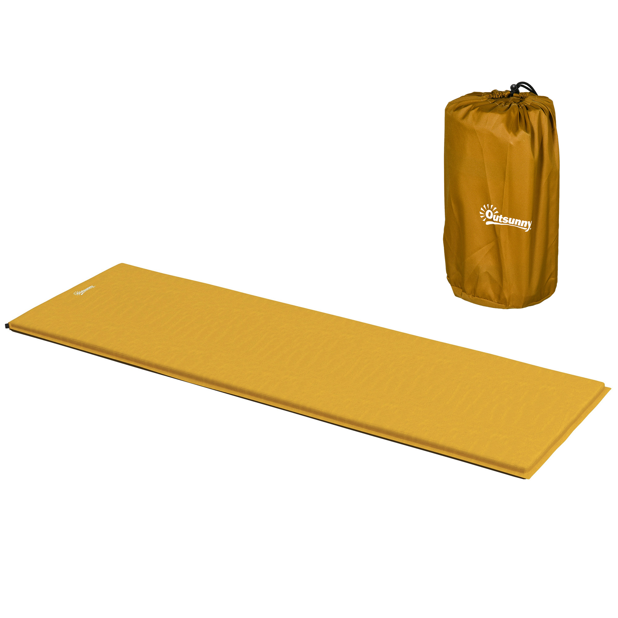 Jones Single Inflatable Mattress Sleeping Pad - Khaki - Life Essentials