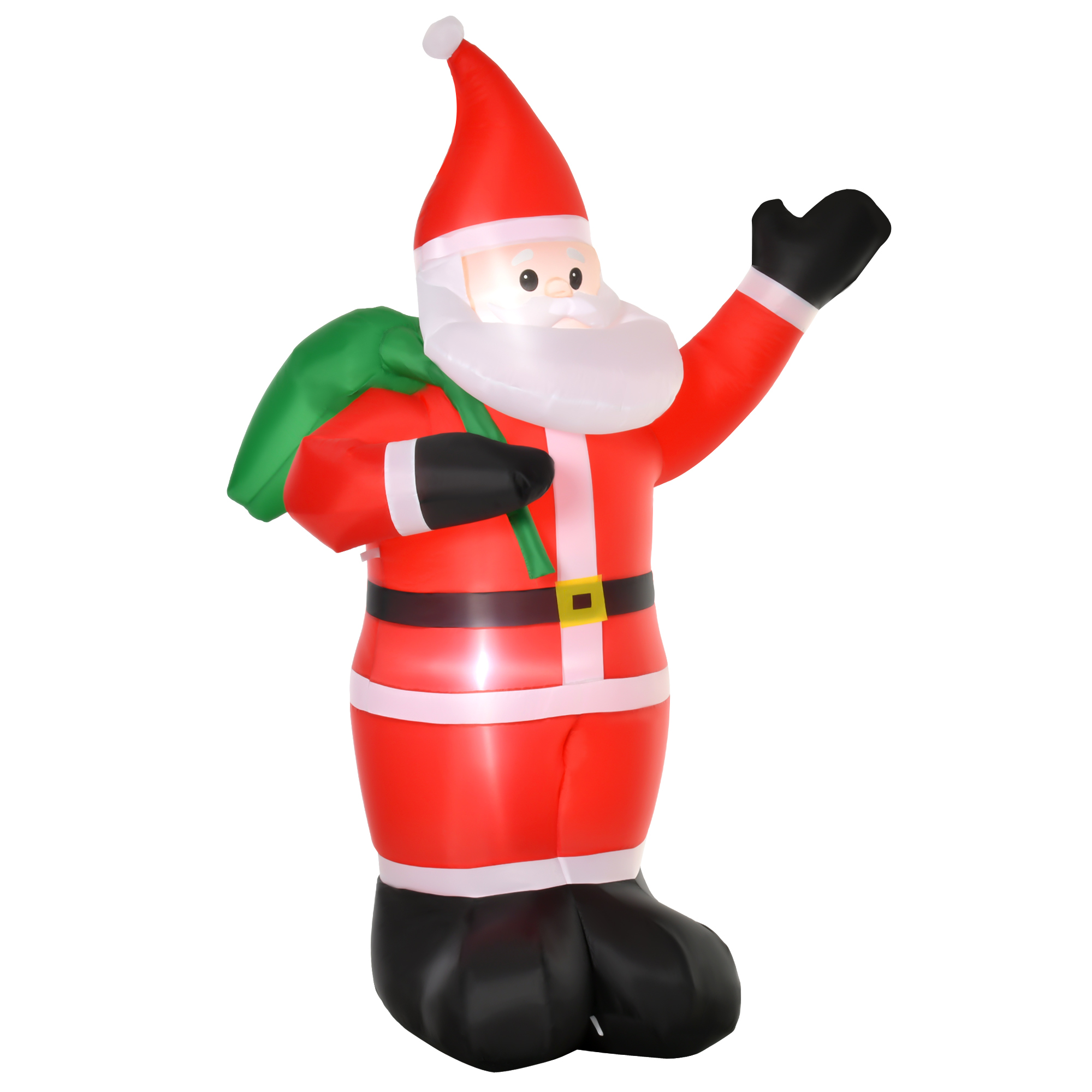 Debbie 2.4m Christmas Inflatable Santa Holiday Yard Decoration with LED Lights Indoor Outdoor Lawn Blow Up Decor - Life Essentials