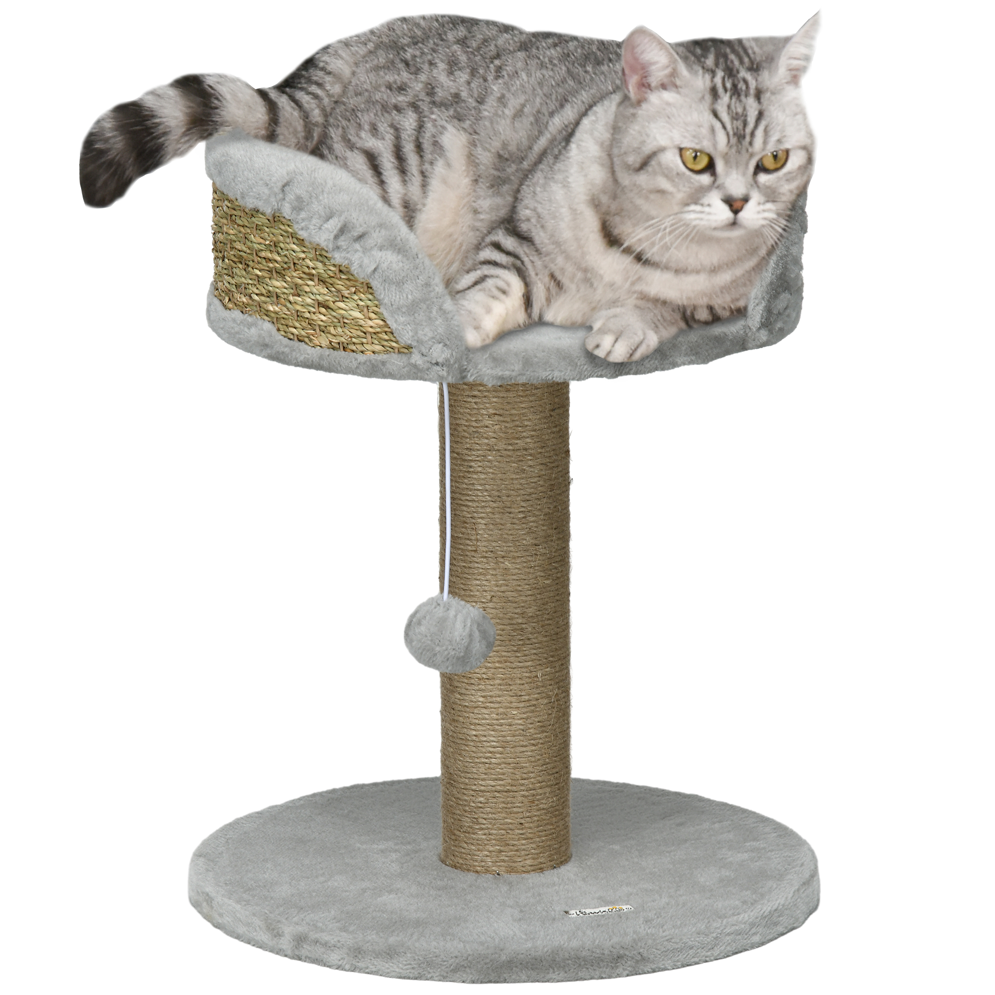 Shelley Cat Tree Tower with Scratching Posts - Grey - Life Essentials