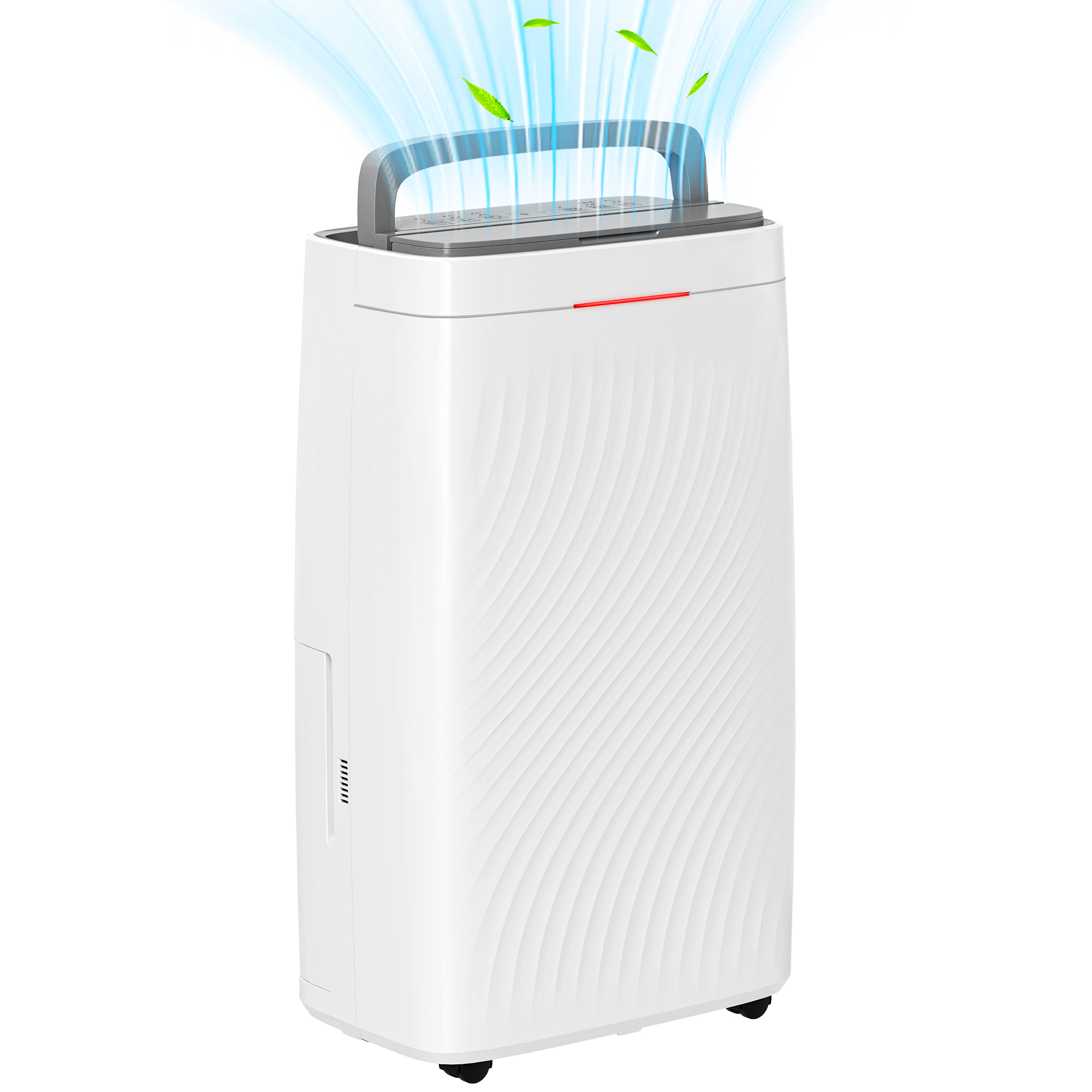Room Dehumidifier - 16L Day Dehumidifier 5.5L Water Tank White 33cm - Life Essentials