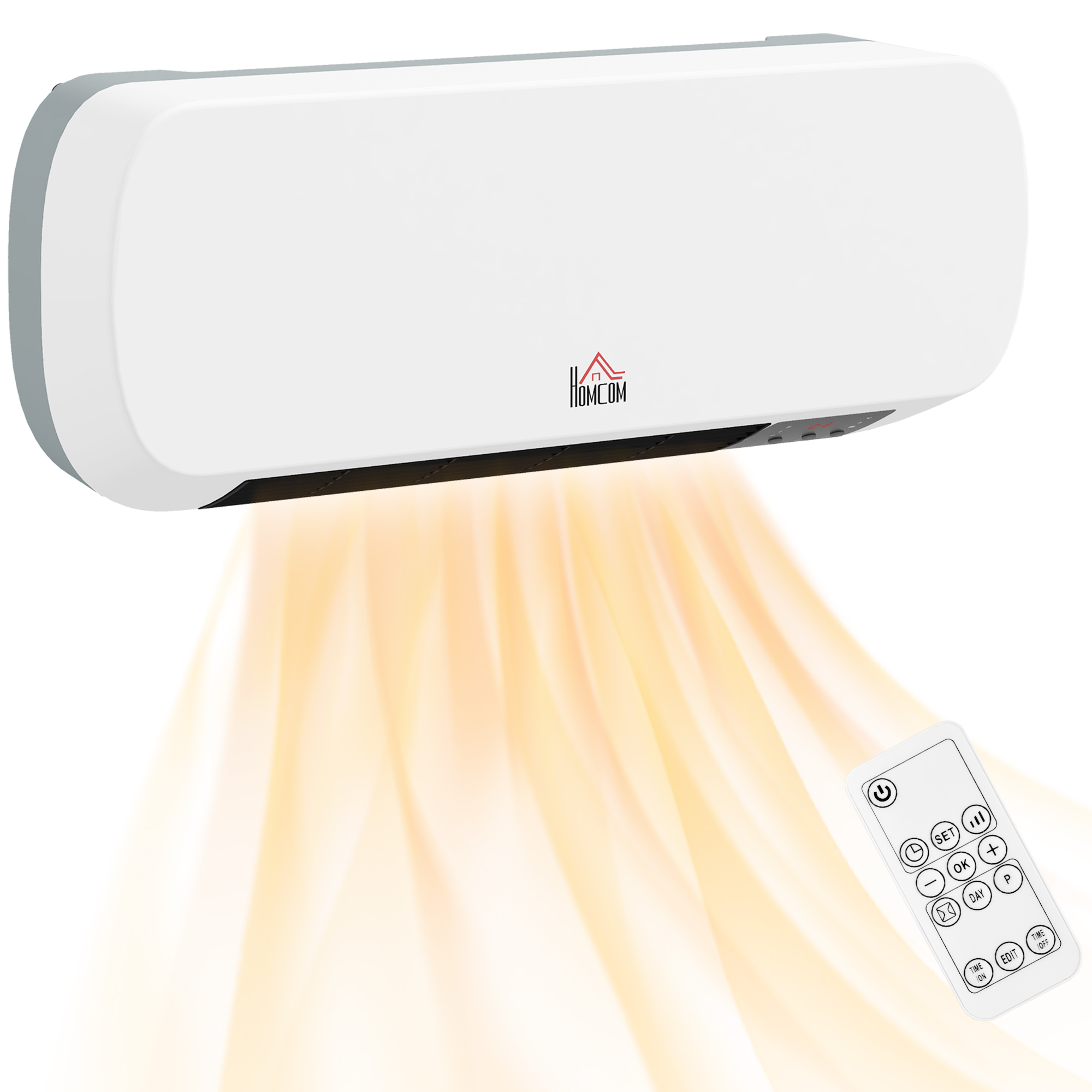 Scott 2000W On-Wall Heater with Adjustable Temperature Control - White - Life Essentials