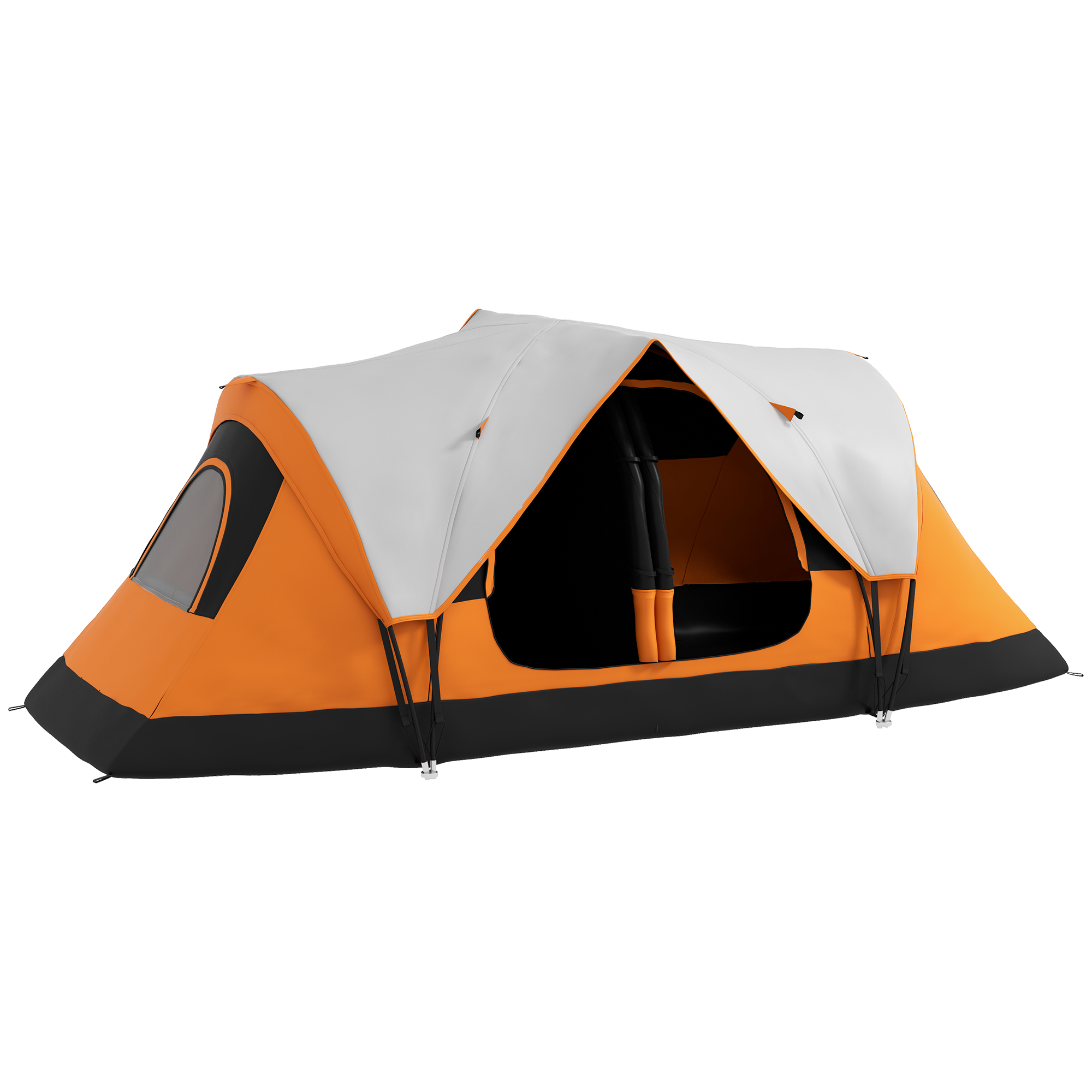 Jones Camping Tent for 6-8 Man - Orange - Life Essentials