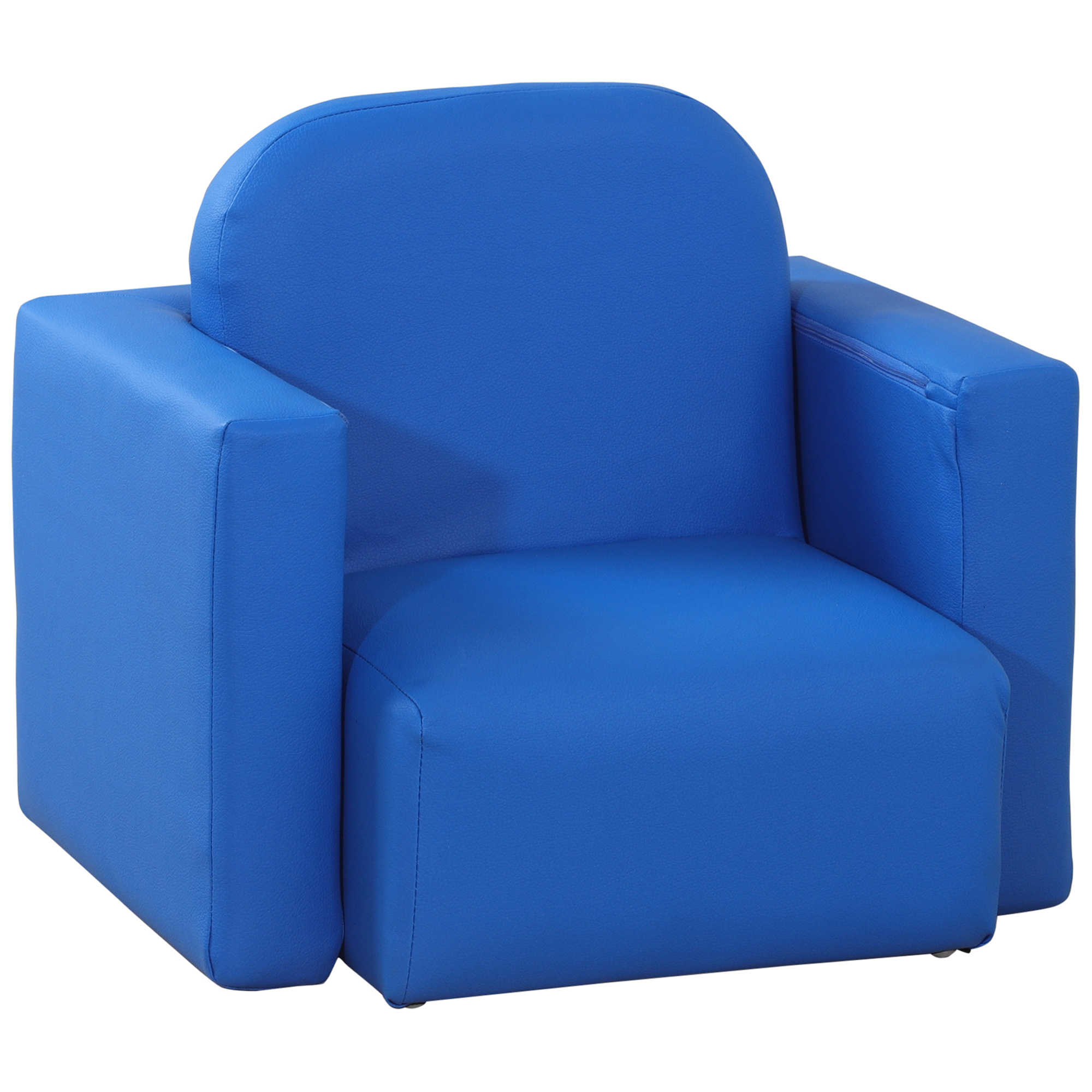 2 In 1 Toddler Sofa Chair, 48 x 44 x 41 cm, for Game Relax Playroom, Blue - Life Essentials