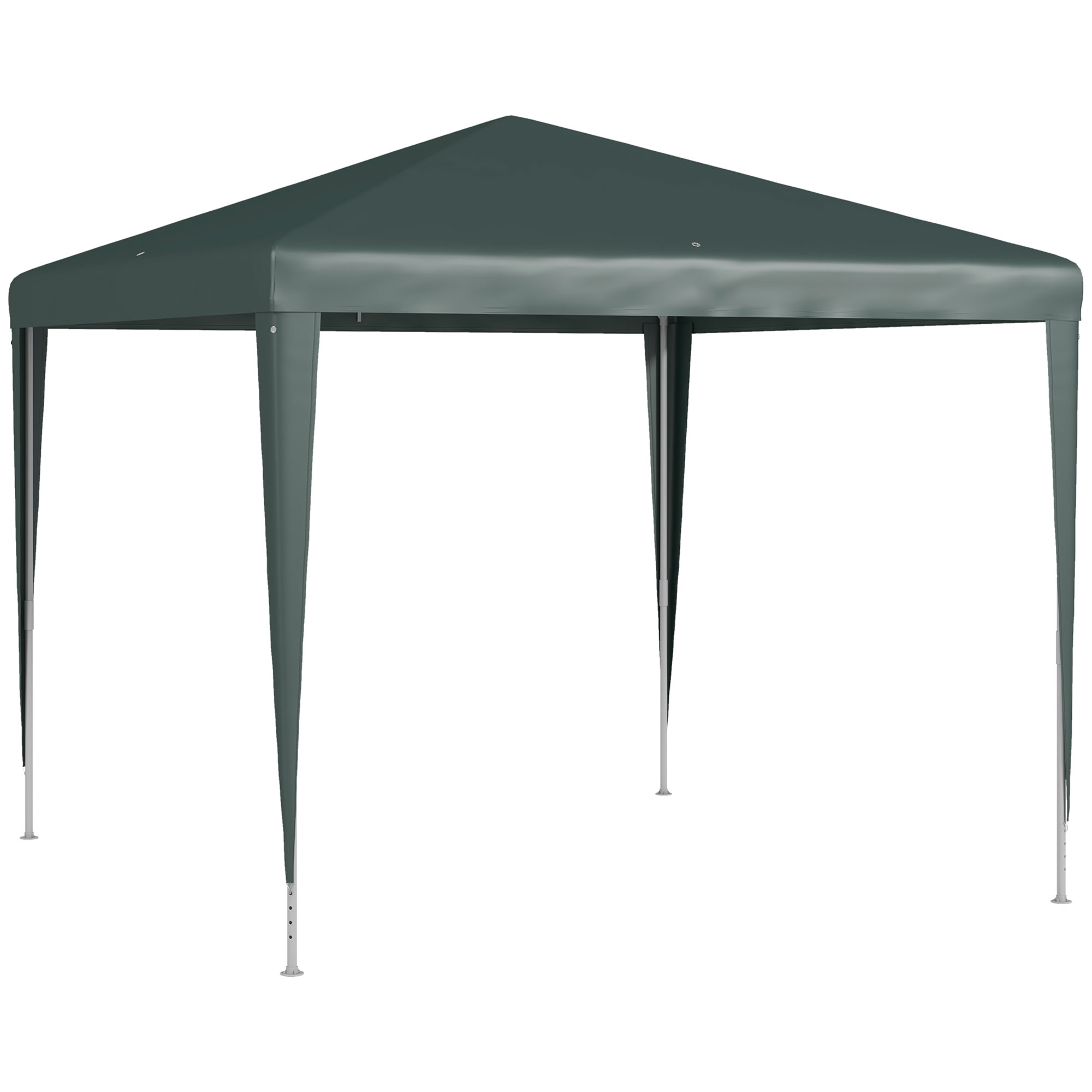2.7m x 2.7m Garden Gazebo Marquee Party Tent Wedding Canopy Outdoor(Dark Green) - Life Essentials