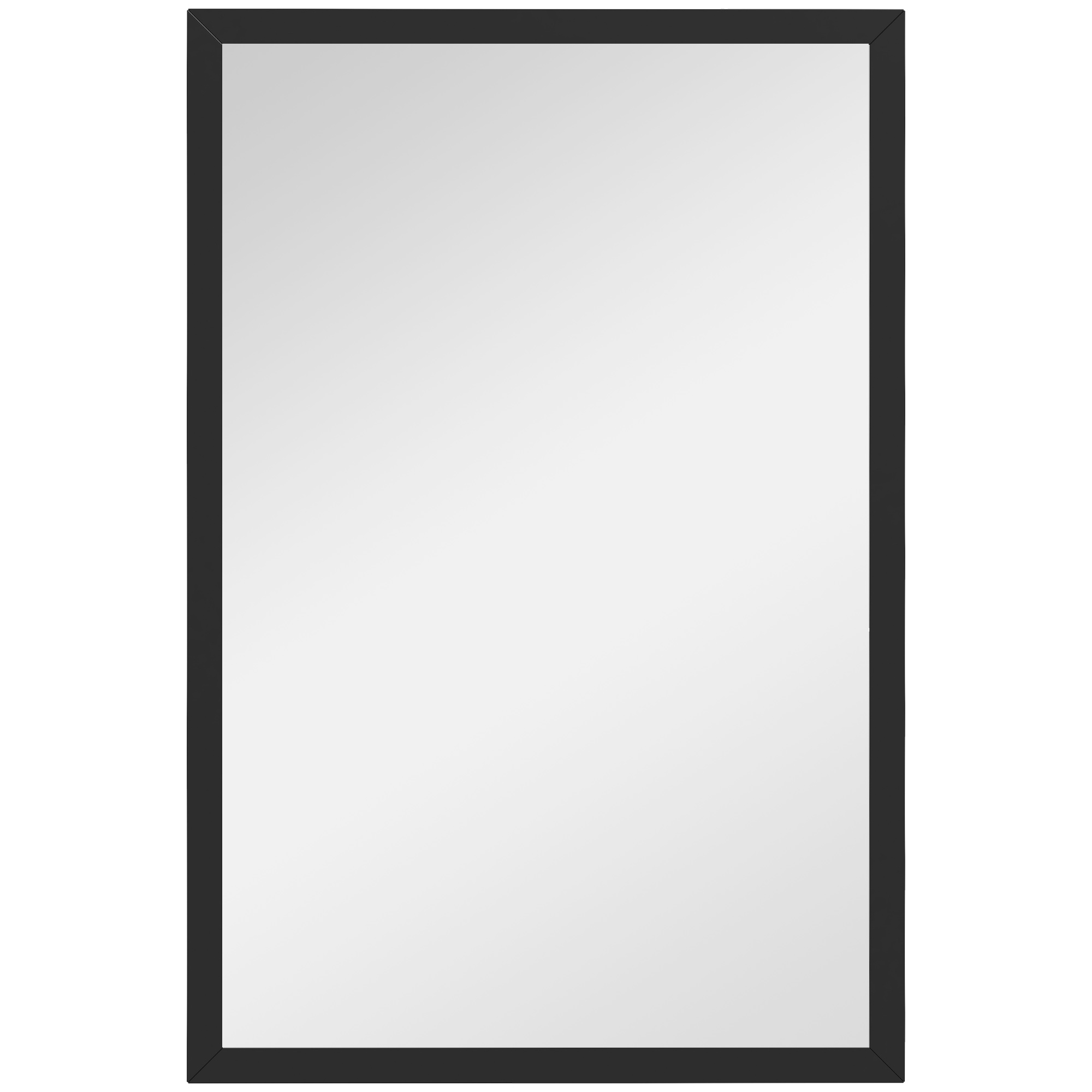 Scott Wall Mounted Bathroom Mirror 60 x 40 cm - Black - Life Essentials