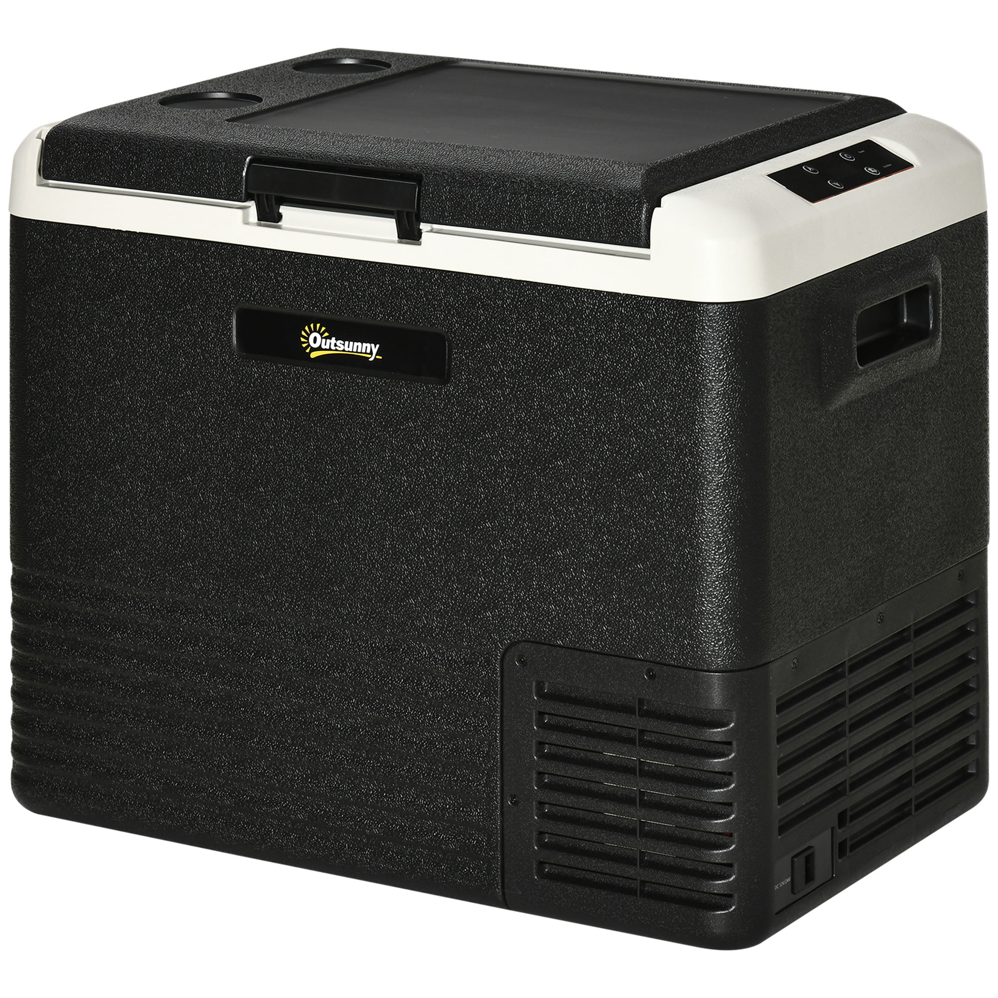 50L Car Refrigerator, Portable Compressor Car Fridge Freezer, Electric Cooler Box with 12/24V DC and 110-240V AC - Life Essentials