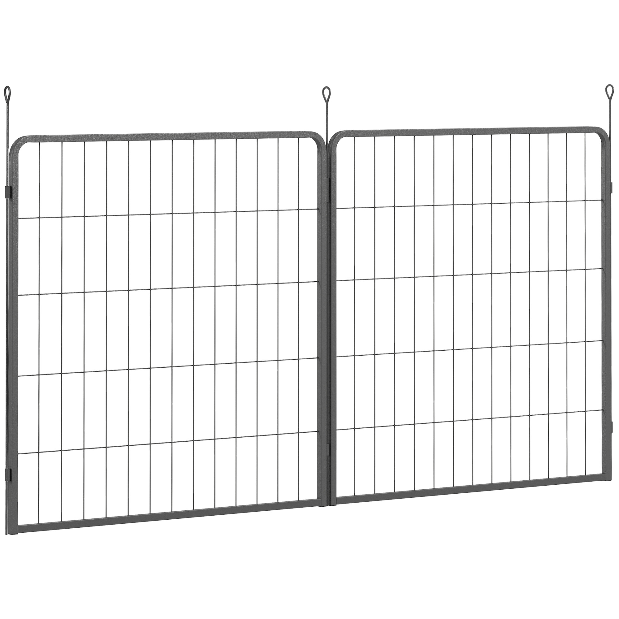PAWSTER 2 Piece Dog Pen Expansion Pack for 80cm High Animal Pen with 3 Connecting Stakes - Life Essentials