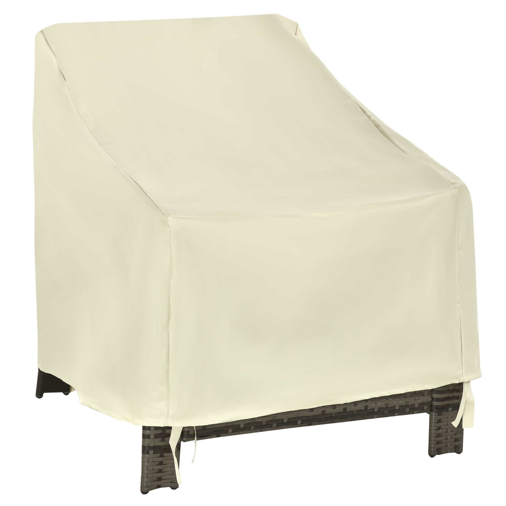 600D Oxford Cloth Furniture Cover Single Chair Garden Patio Outdoor Protector Waterproof 68x87x44-77cm - Life Essentials