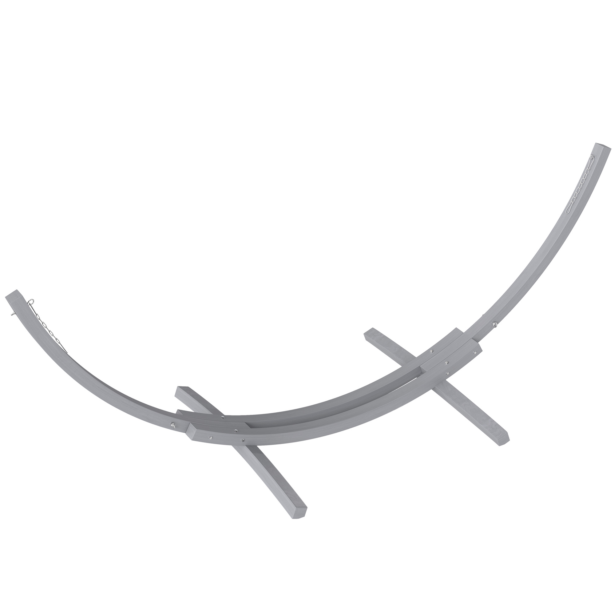 SUNVISTA 3.25m Wooden Hammock Stand Universal Fit Garden Picnic Camp Accessories, Grey - Life Essentials