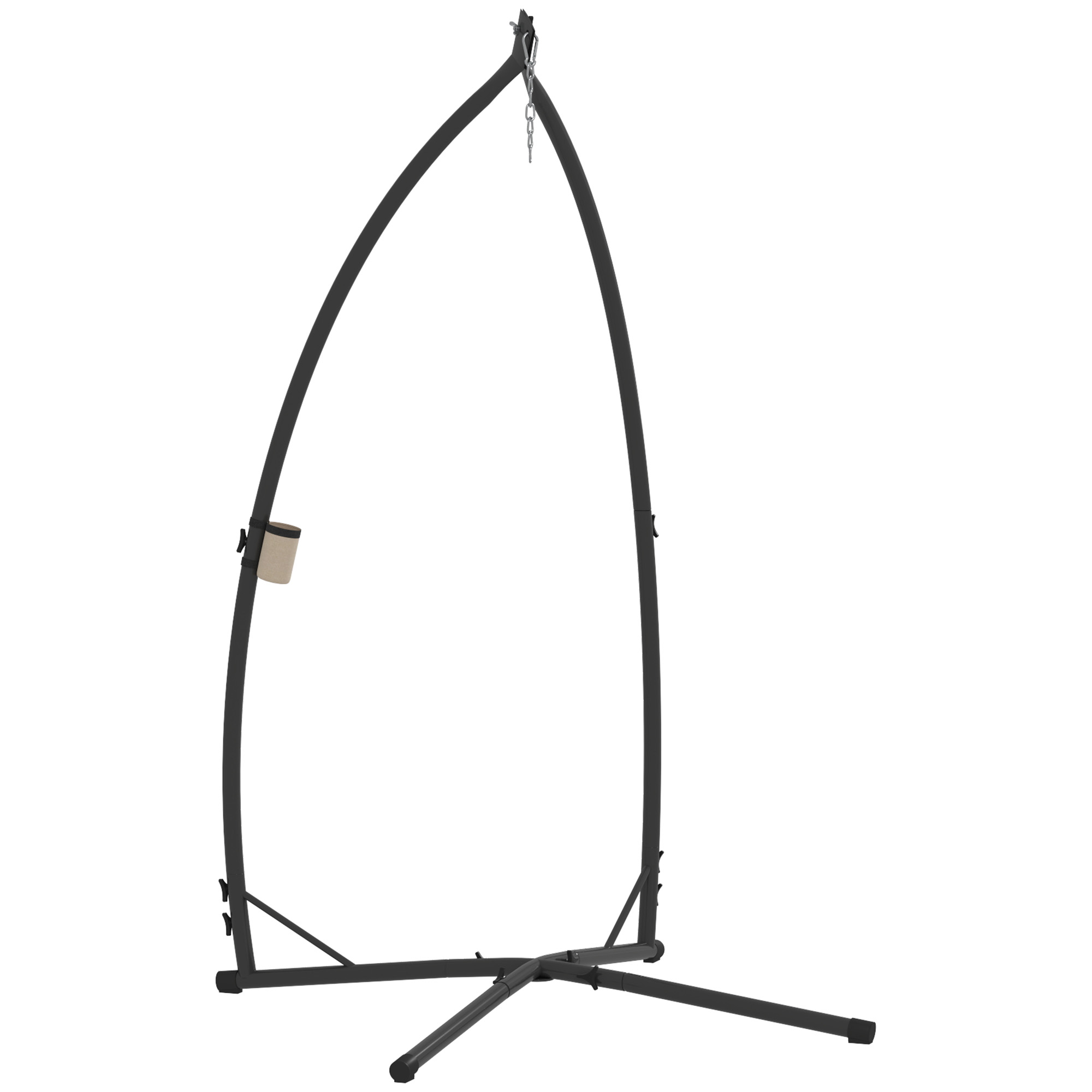 SUNVISTA Hammock Chair Stand Only, 150 KG Load Capacity Black - Life Essentials