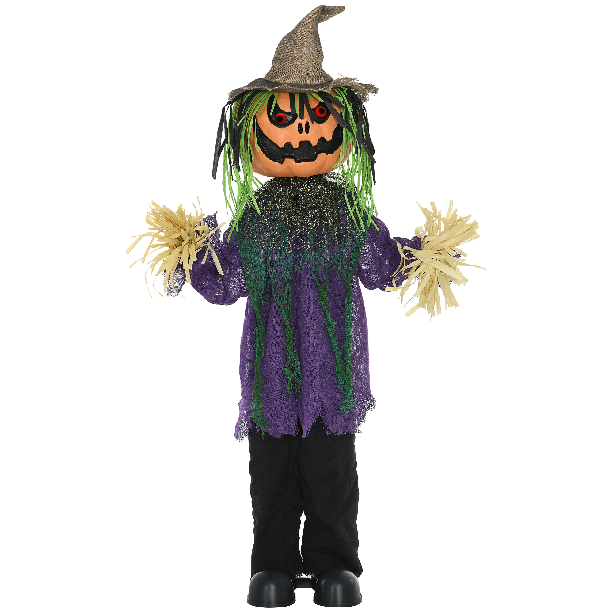 Scott Outdoor 114cm Pumpkin Halloween Decoration with Music - Purple - Life Essentials
