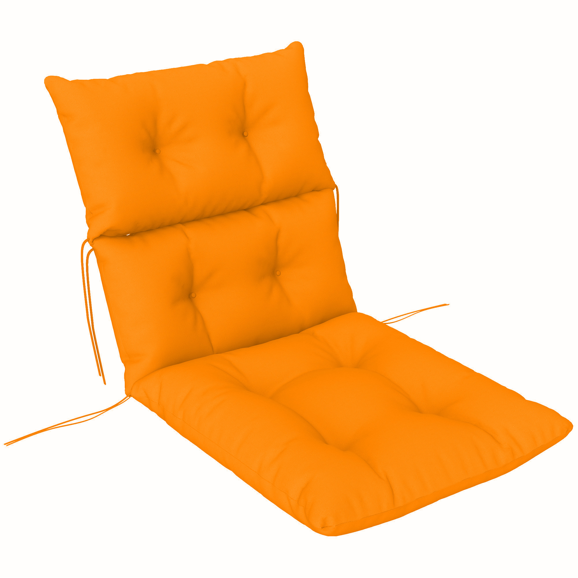 SUNVISTA 115 x 56cm Rocking Chair Padded Seat Cushion - Orange - Life Essentials
