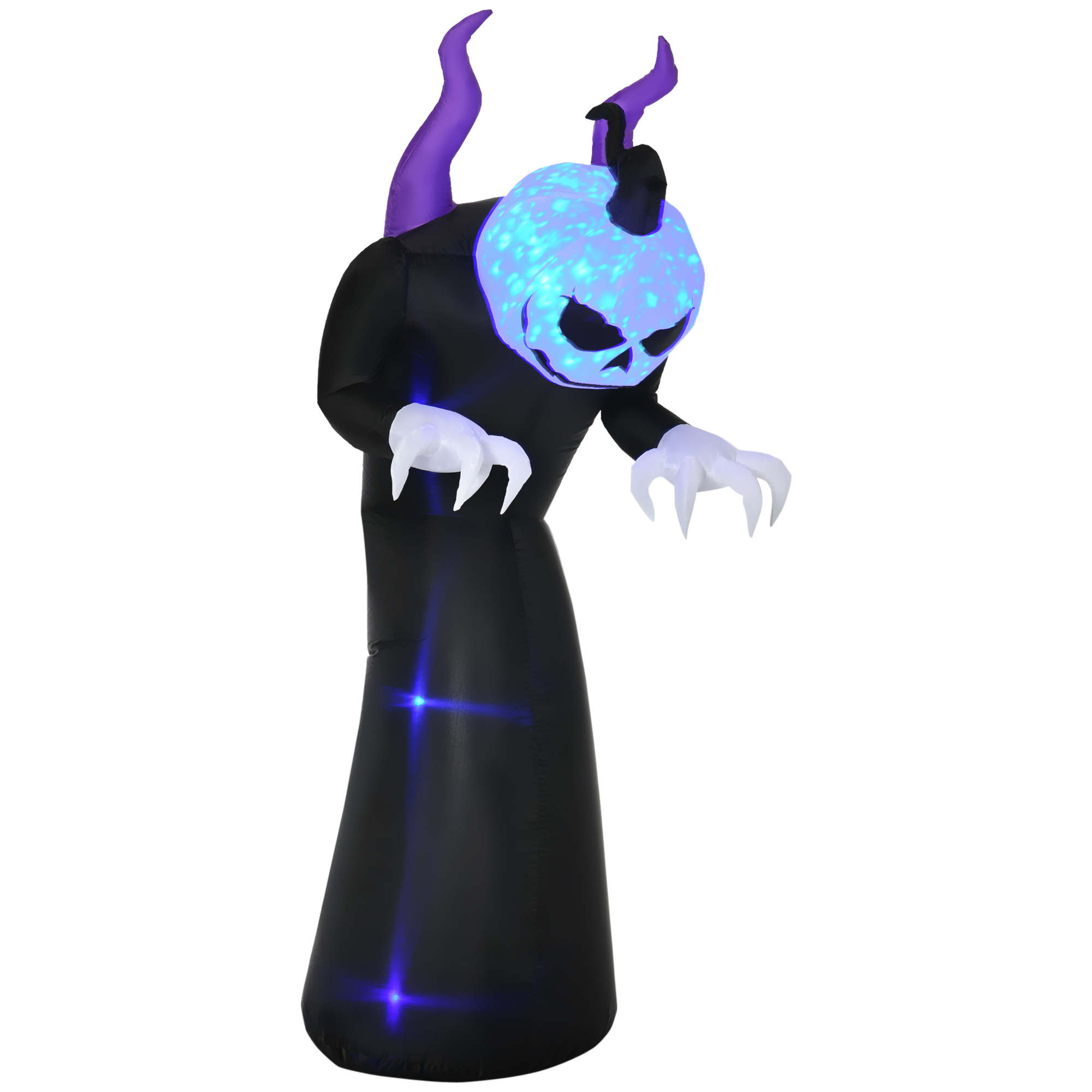 Yangon 7ft LED Halloween Inflatable Ghost with Flame Effect - Life Essentials